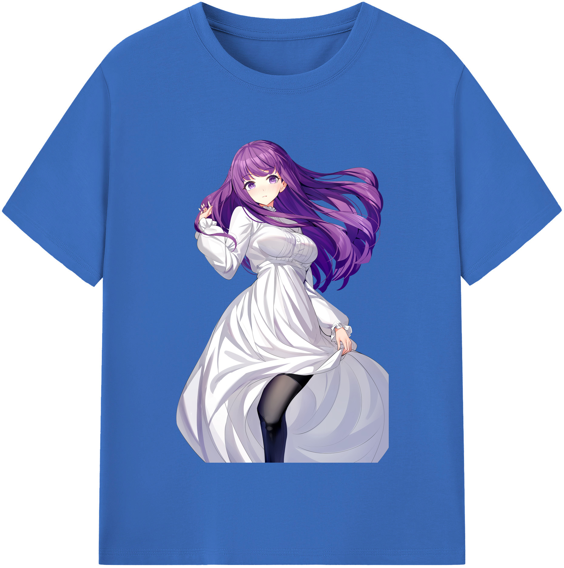 （画像用） 葬送のフリーレン Frieren 綿100％半袖Tシャツ（フロントプリント）
