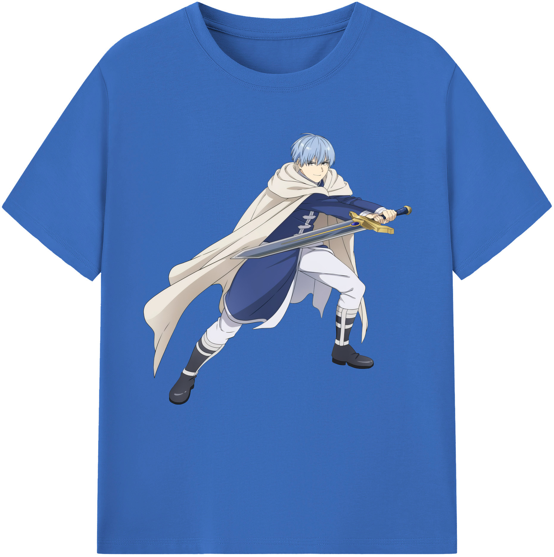 （画像用） 葬送のフリーレン Frieren 綿100％半袖Tシャツ（フロントプリント）