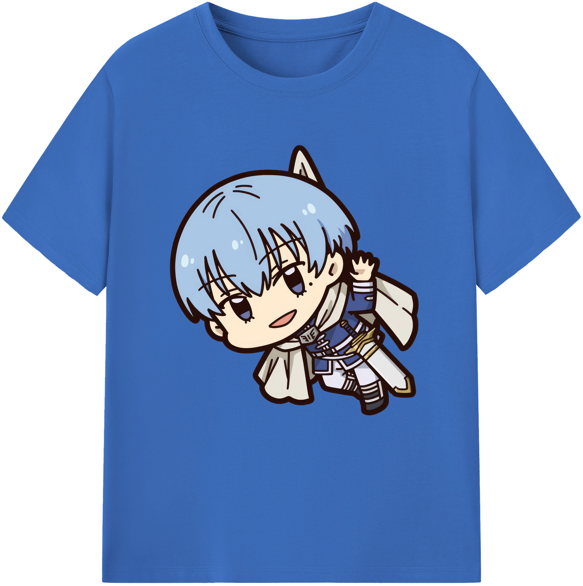 （画像用） 葬送のフリーレン Frieren 綿100％半袖Tシャツ（フロントプリント）
