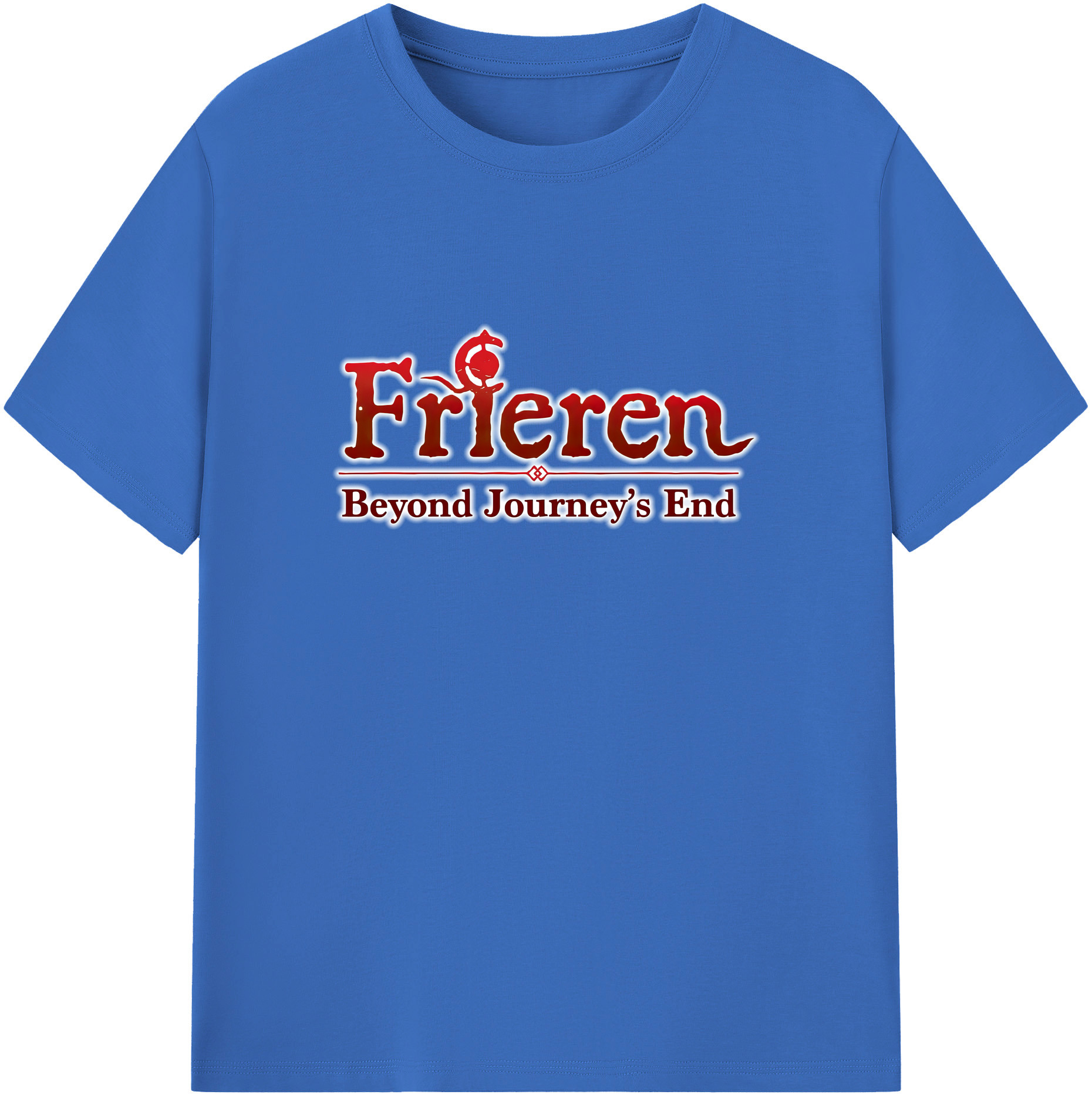 （画像用） 葬送のフリーレン Frieren 綿100％半袖Tシャツ（フロントプリント）
