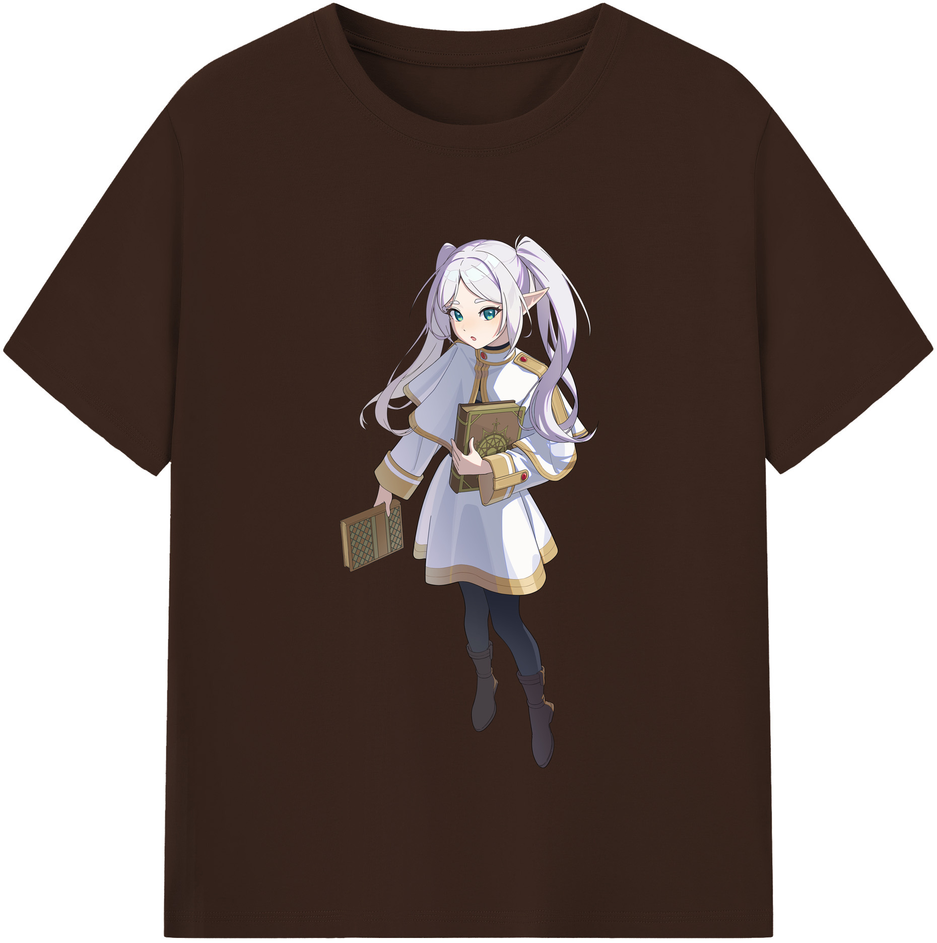 （画像用） 葬送のフリーレン Frieren 綿100％半袖Tシャツ（フロントプリント）