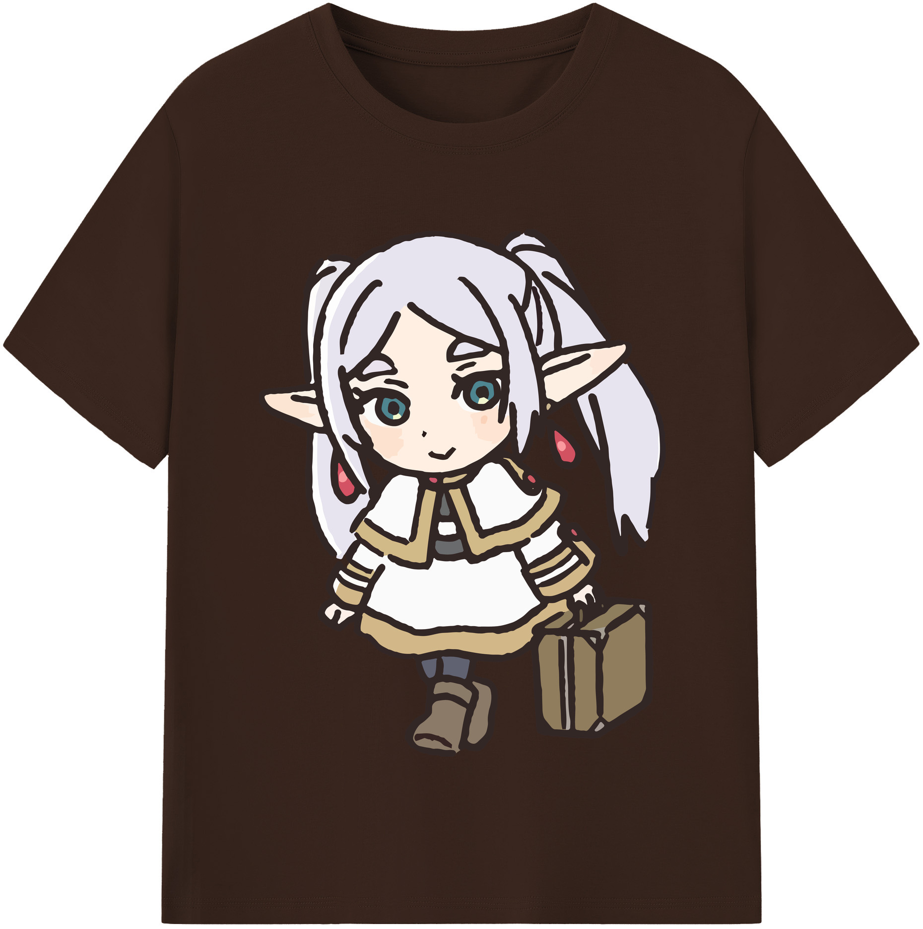 （画像用） 葬送のフリーレン Frieren 綿100％半袖Tシャツ（フロントプリント）