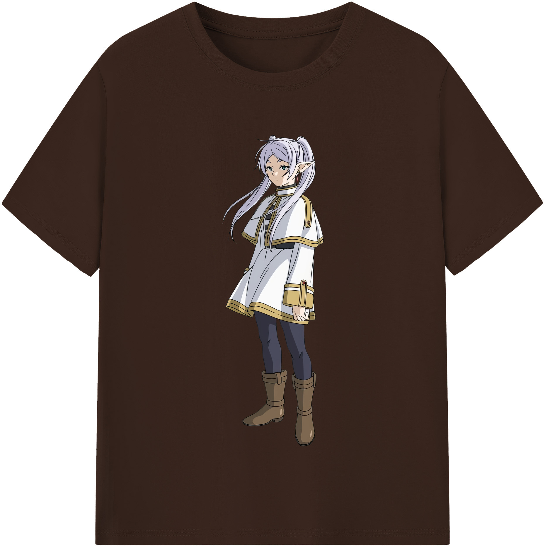（画像用） 葬送のフリーレン Frieren 綿100％半袖Tシャツ（フロントプリント）