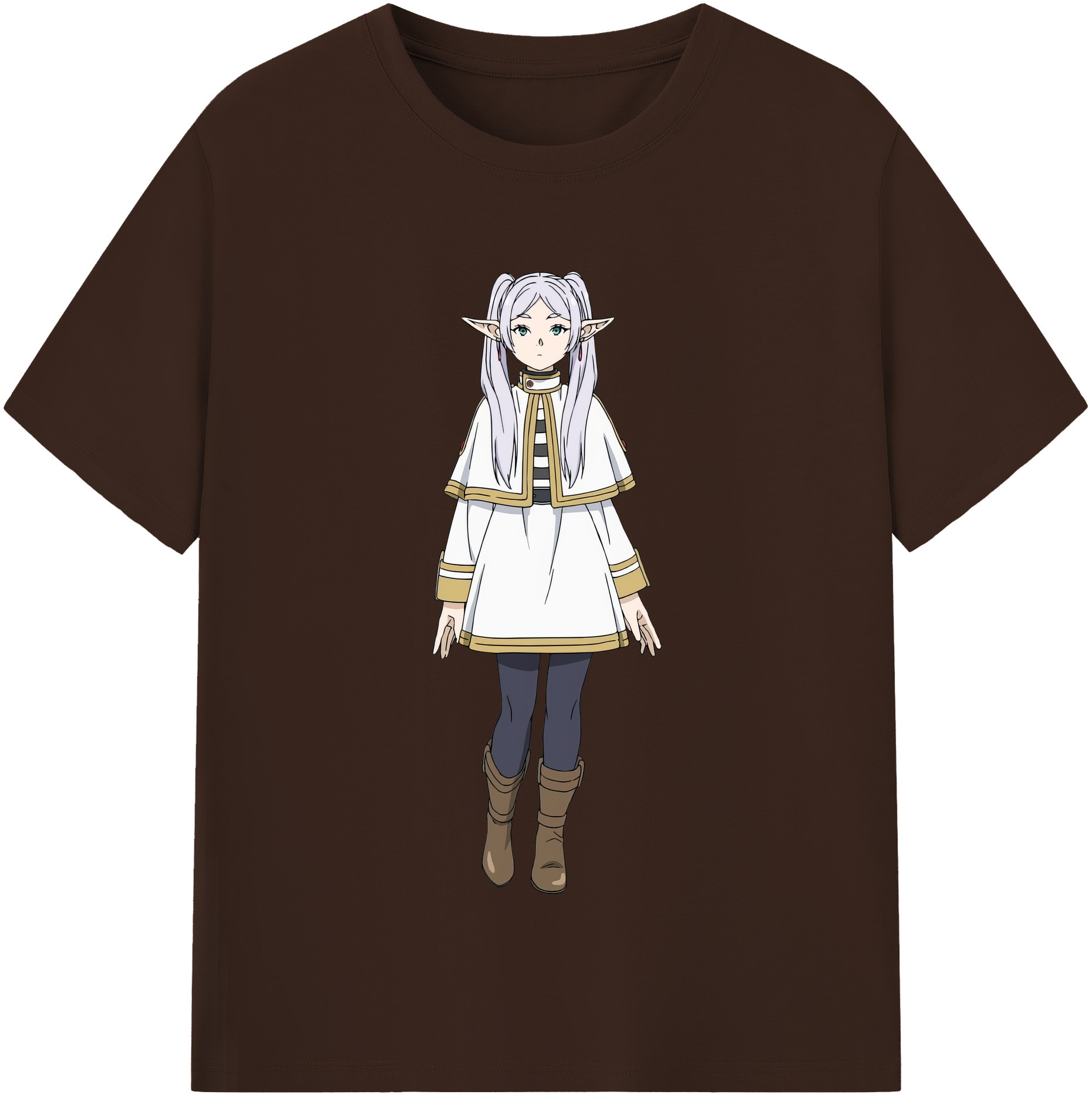 （画像用） 葬送のフリーレン Frieren 綿100％半袖Tシャツ（フロントプリント）