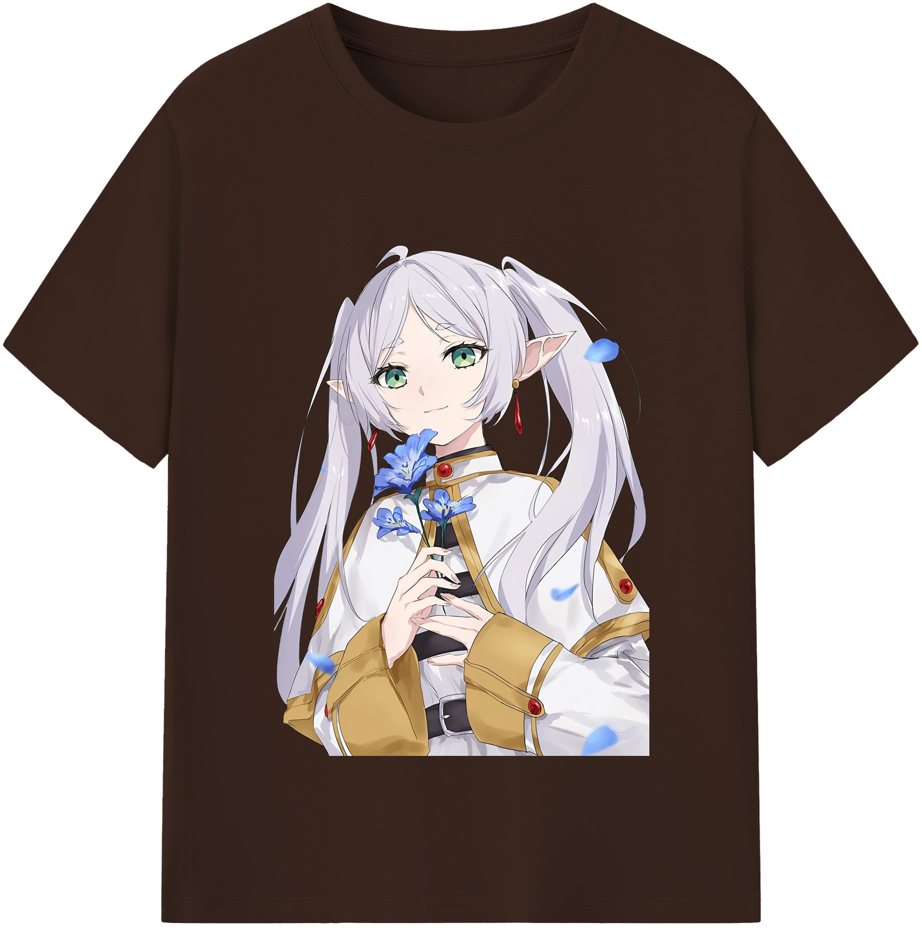（画像用） 葬送のフリーレン Frieren 綿100％半袖Tシャツ（フロントプリント）