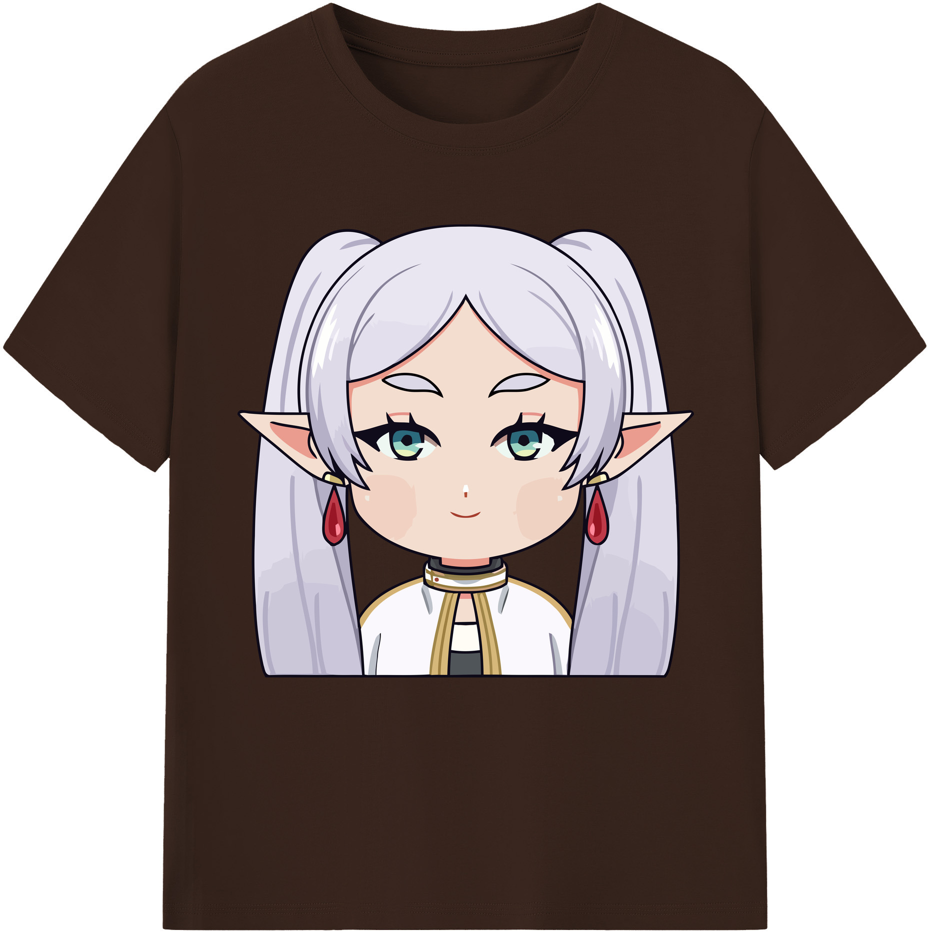 （画像用） 葬送のフリーレン Frieren 綿100％半袖Tシャツ（フロントプリント）