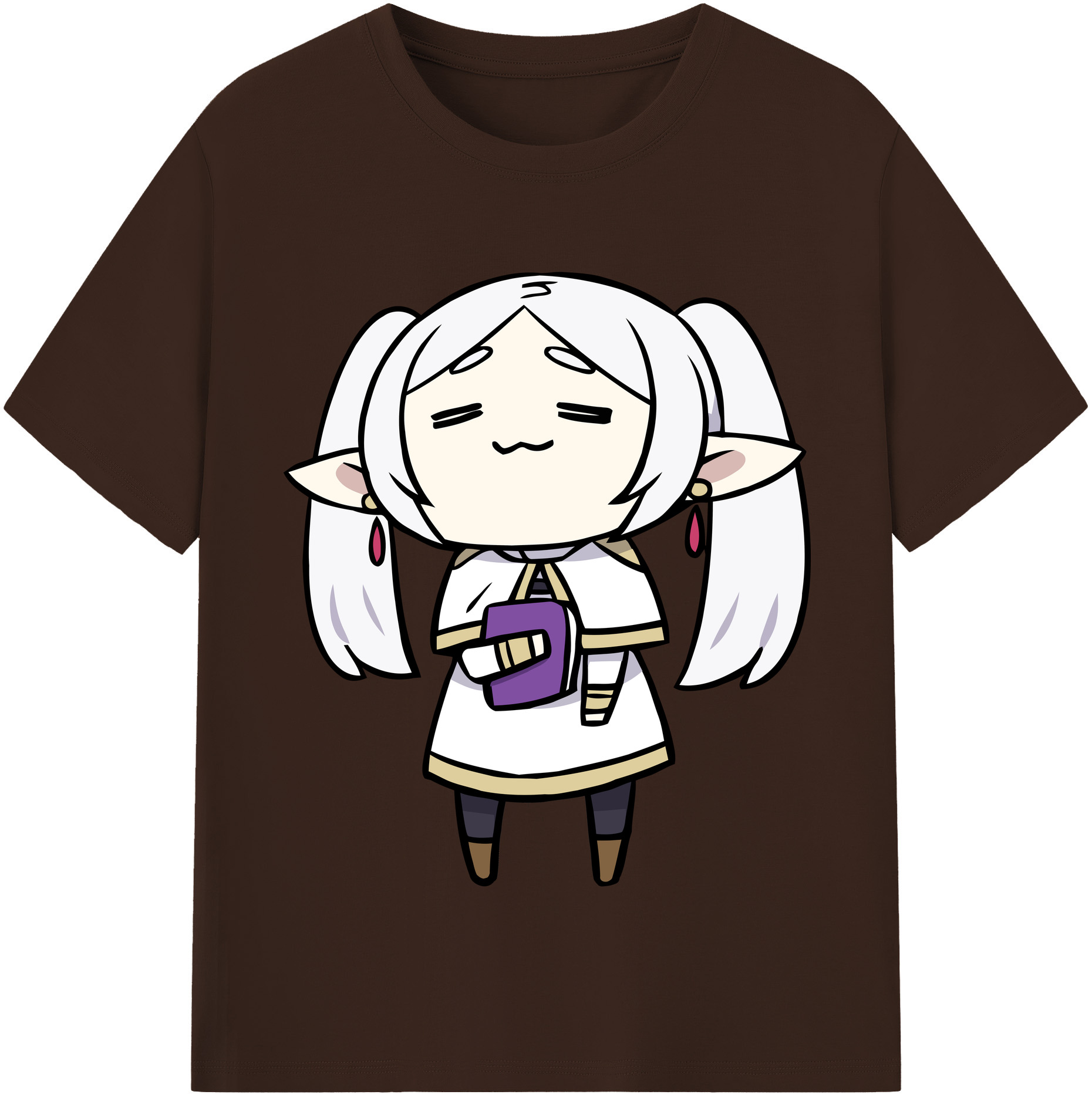 （画像用） 葬送のフリーレン Frieren 綿100％半袖Tシャツ（フロントプリント）