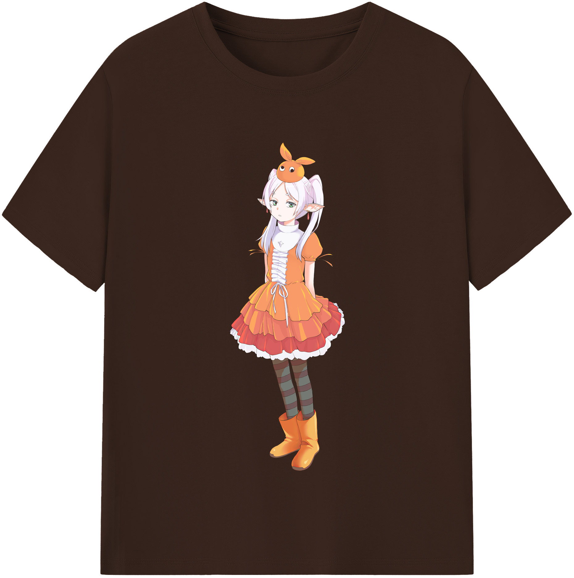 （画像用） 葬送のフリーレン Frieren 綿100％半袖Tシャツ（フロントプリント）