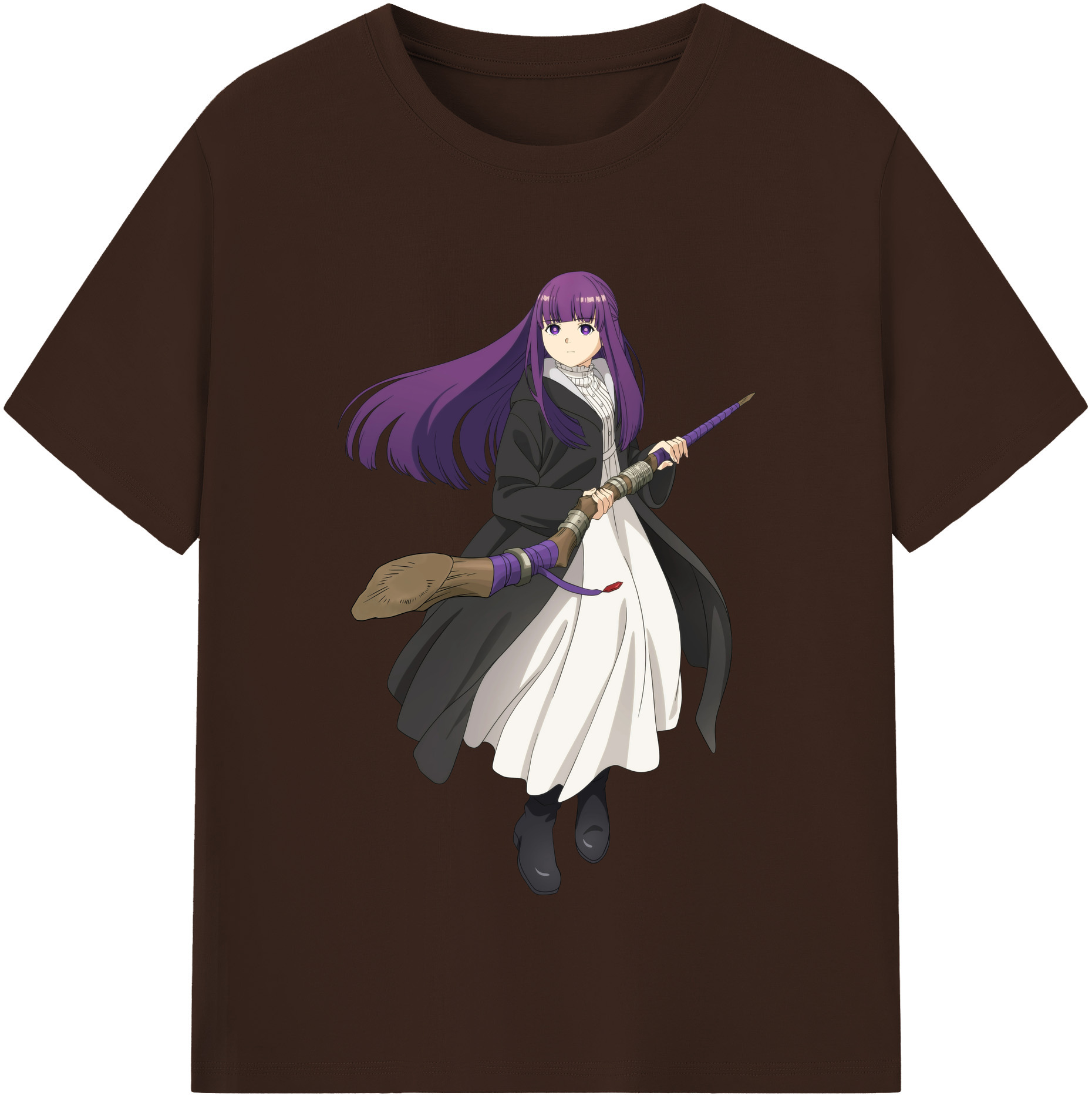 （画像用） 葬送のフリーレン Frieren 綿100％半袖Tシャツ（フロントプリント）