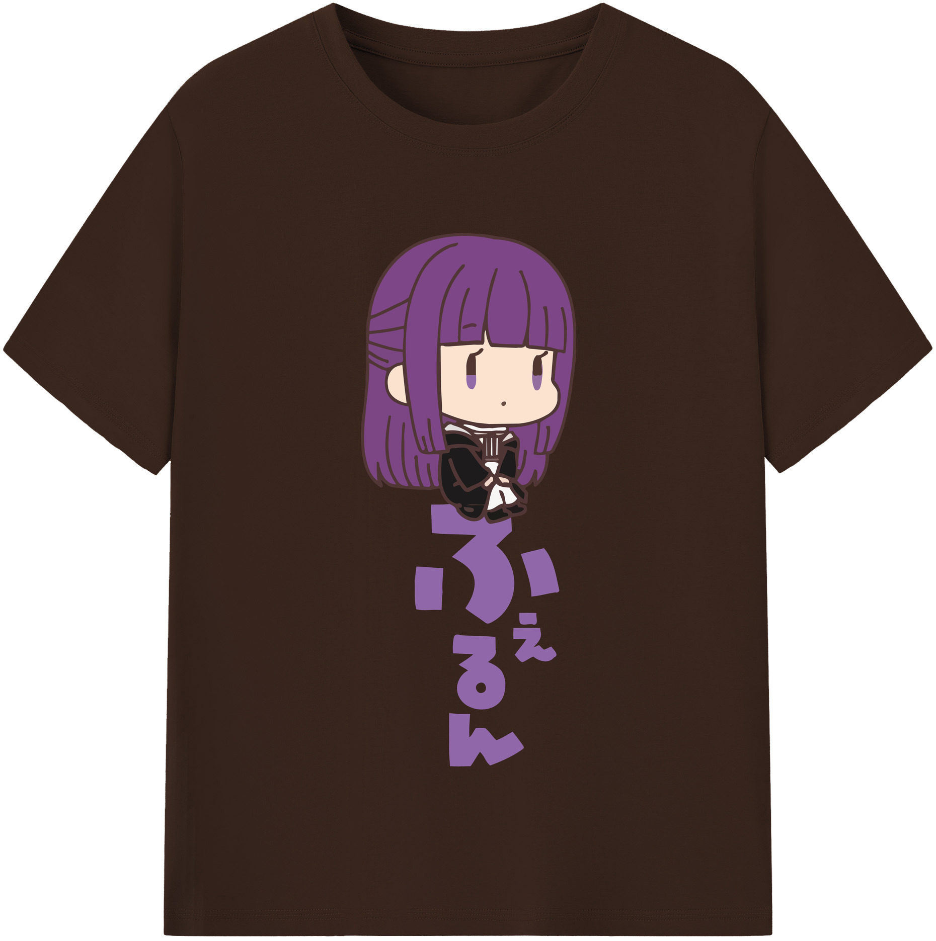 （画像用） 葬送のフリーレン Frieren 綿100％半袖Tシャツ（フロントプリント）