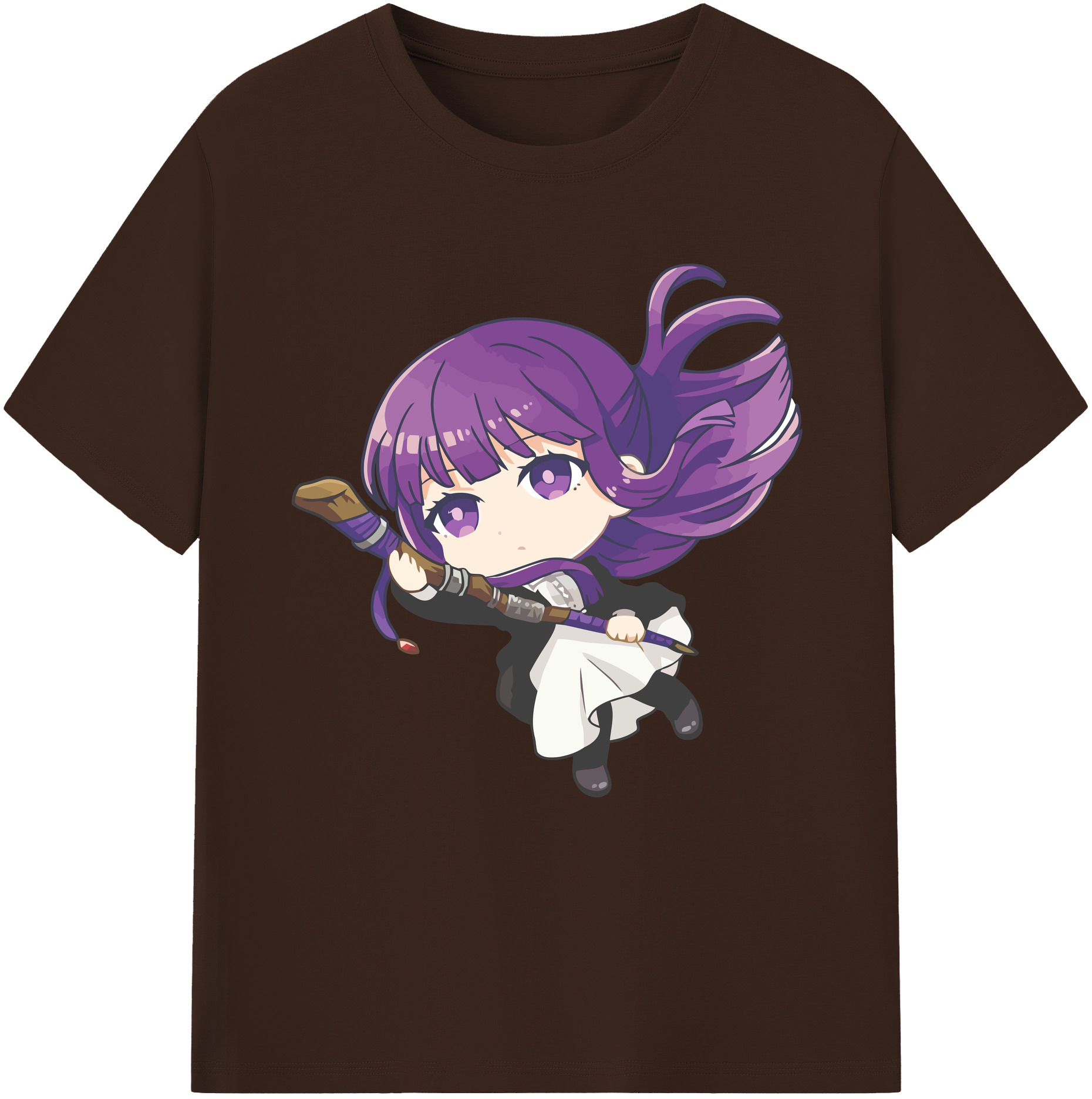 （画像用） 葬送のフリーレン Frieren 綿100％半袖Tシャツ（フロントプリント）