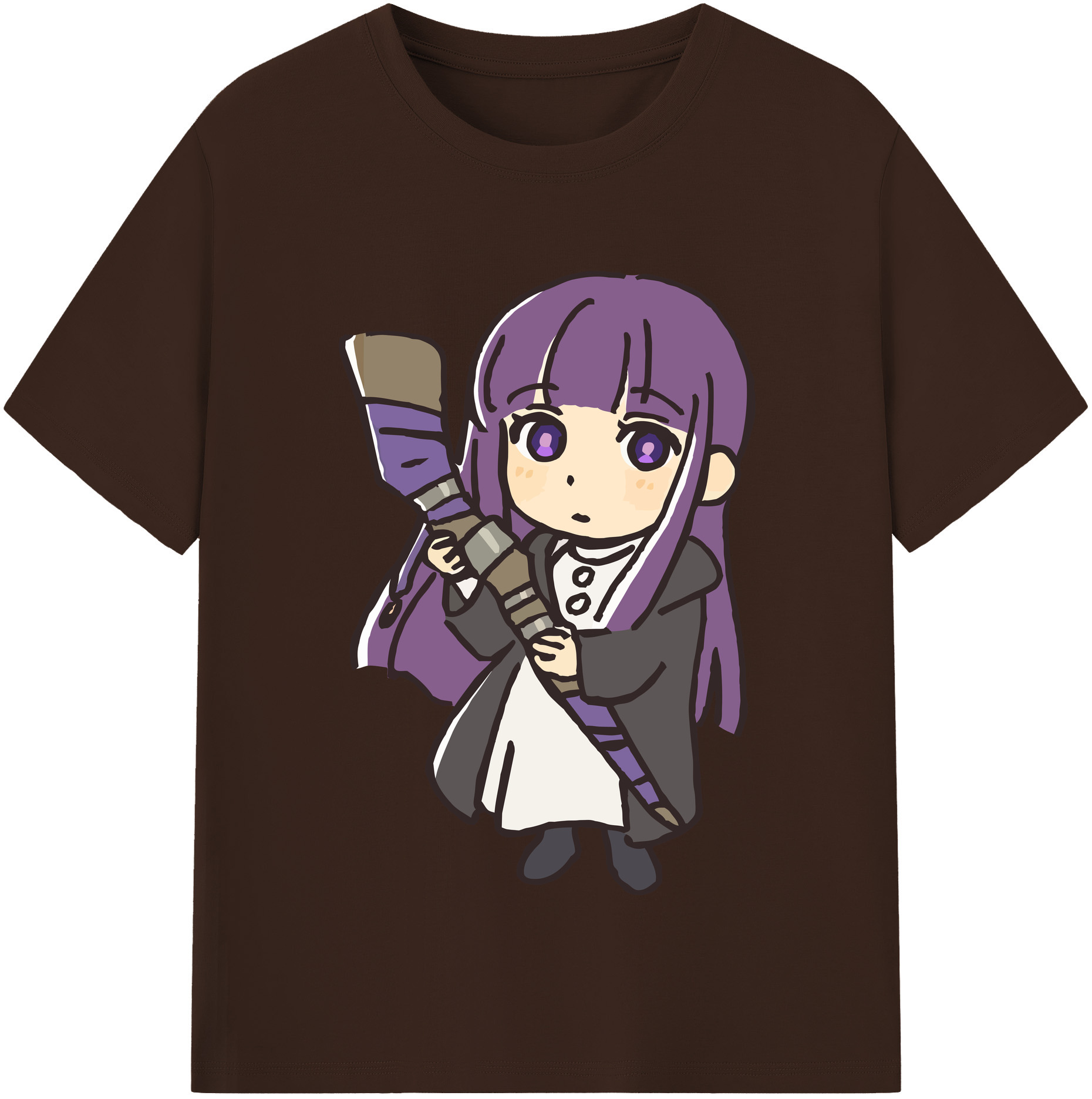 （画像用） 葬送のフリーレン Frieren 綿100％半袖Tシャツ（フロントプリント）