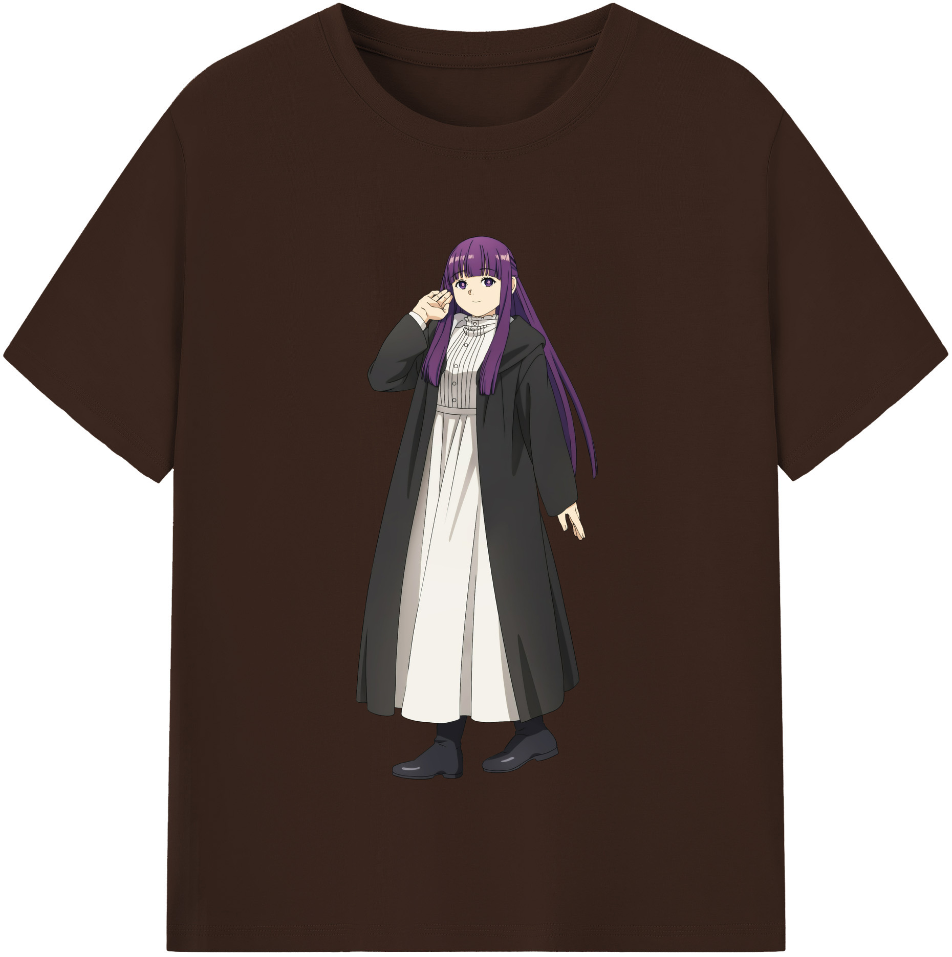 （画像用） 葬送のフリーレン Frieren 綿100％半袖Tシャツ（フロントプリント）