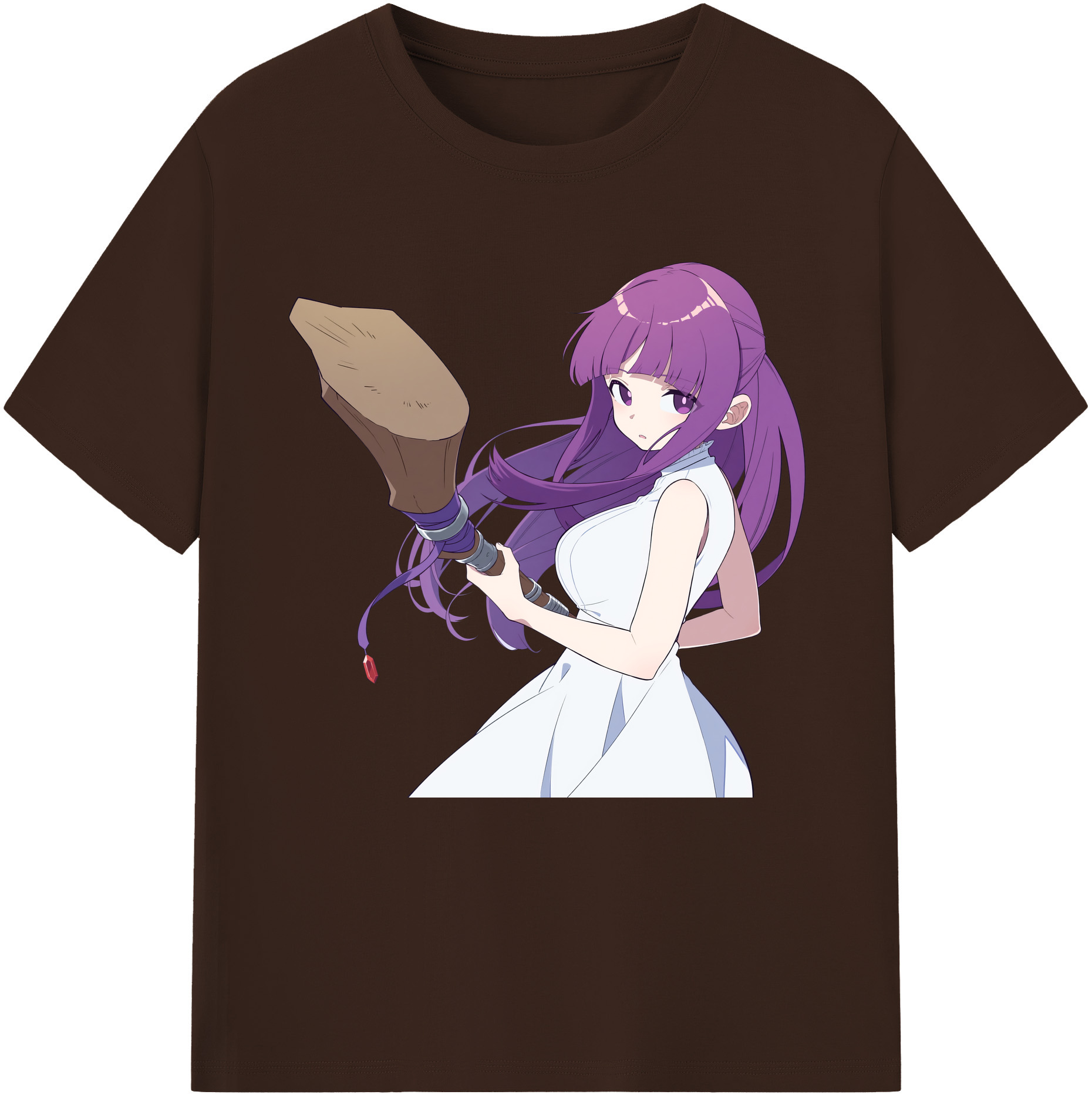 （画像用） 葬送のフリーレン Frieren 綿100％半袖Tシャツ（フロントプリント）