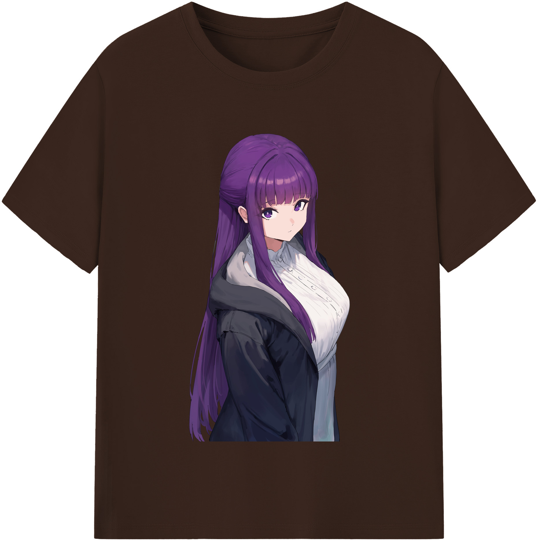 （画像用） 葬送のフリーレン Frieren 綿100％半袖Tシャツ（フロントプリント）