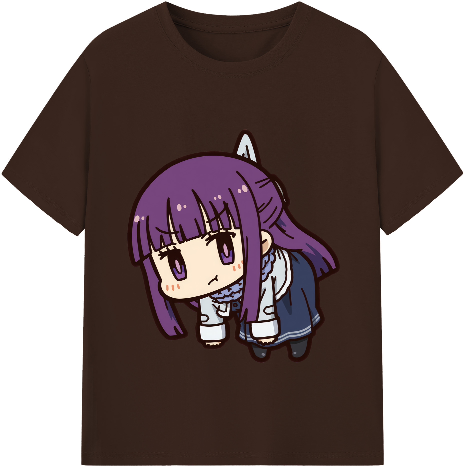 （画像用） 葬送のフリーレン Frieren 綿100％半袖Tシャツ（フロントプリント）