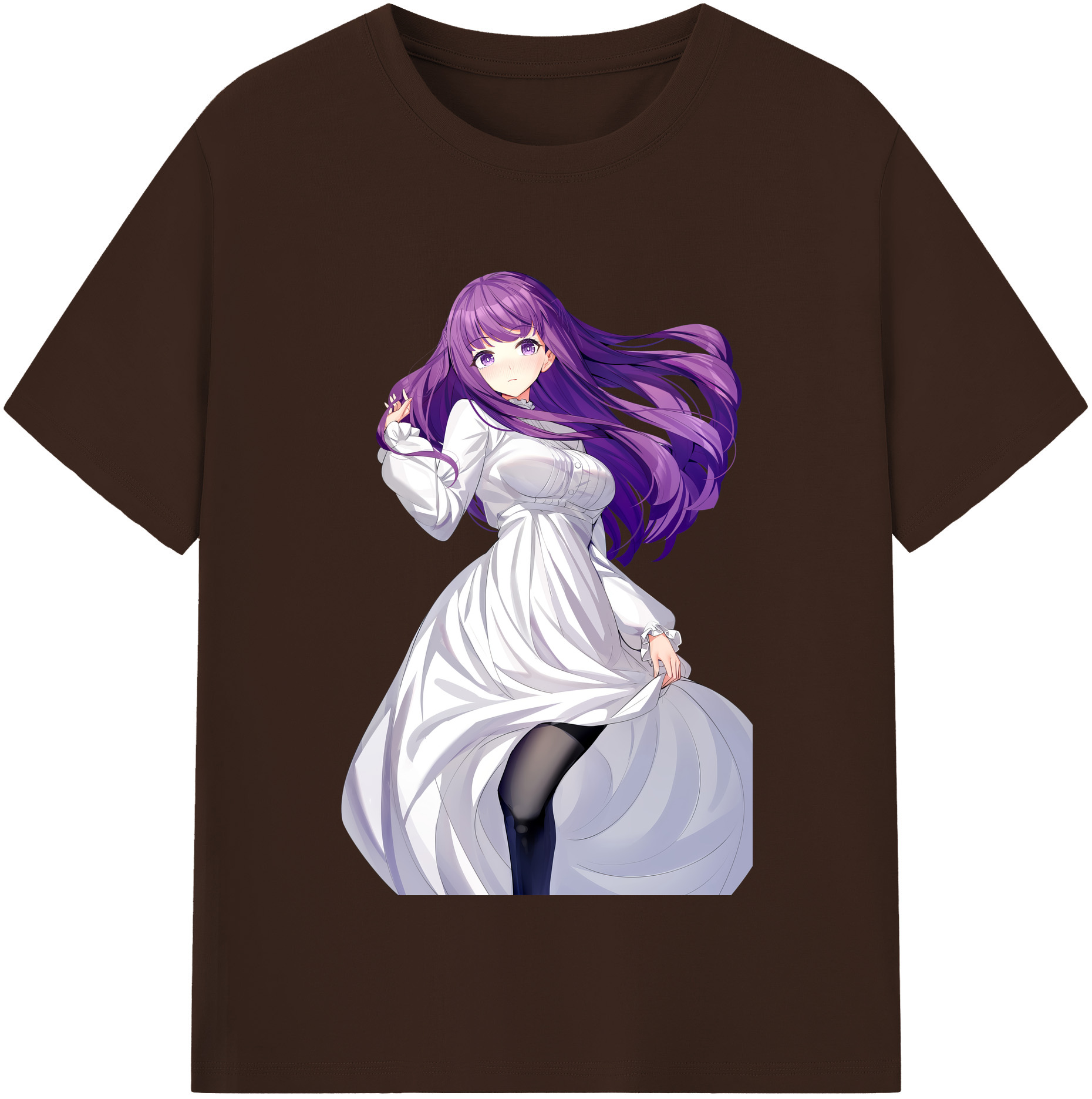 （画像用） 葬送のフリーレン Frieren 綿100％半袖Tシャツ（フロントプリント）