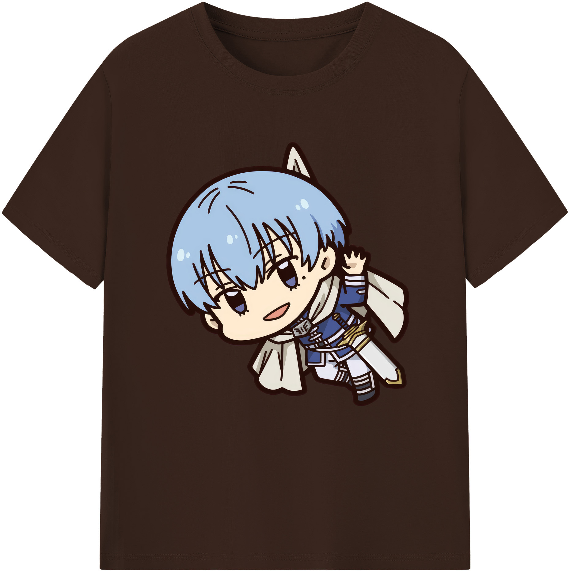 （画像用） 葬送のフリーレン Frieren 綿100％半袖Tシャツ（フロントプリント）