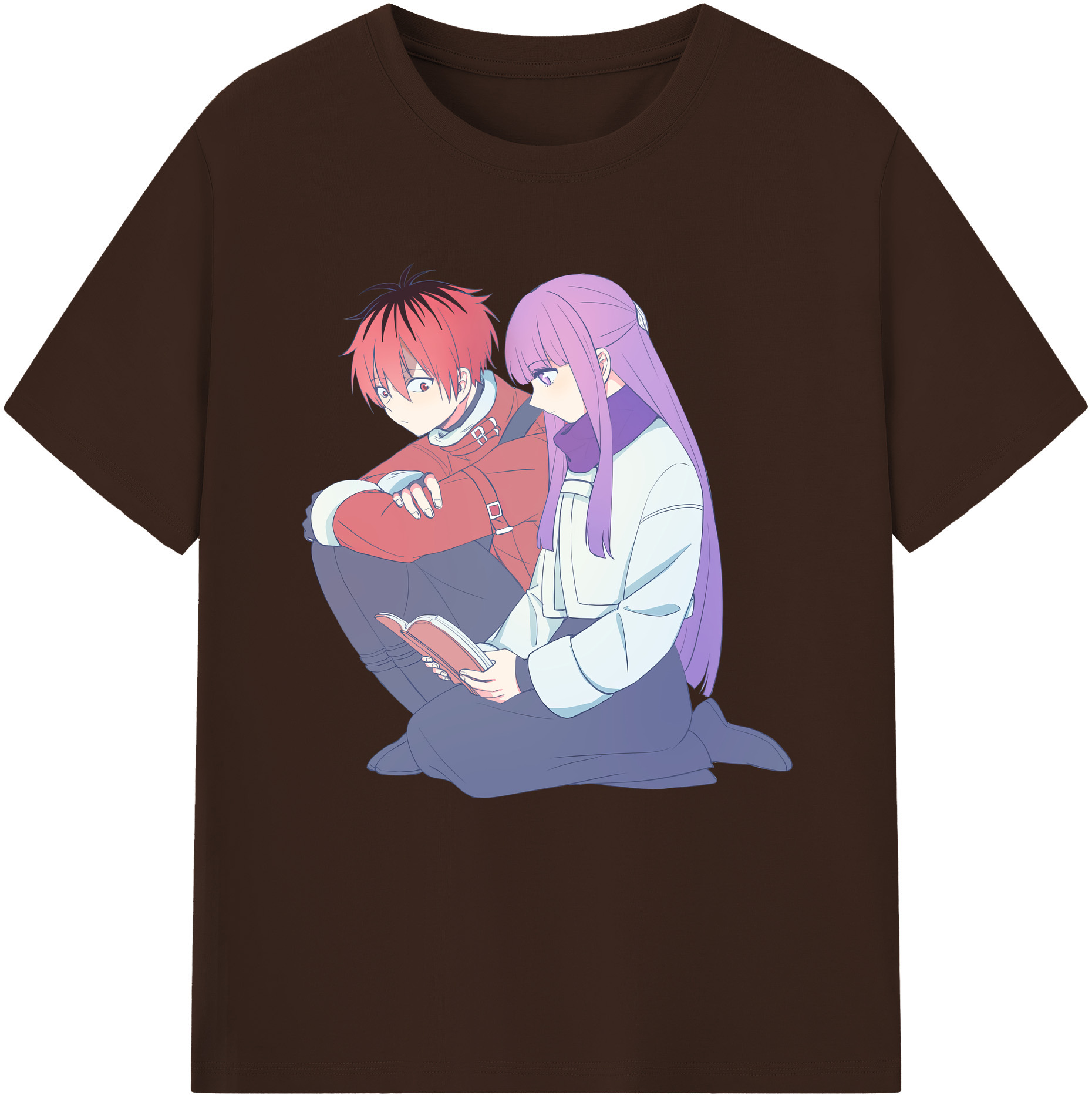 （画像用） 葬送のフリーレン Frieren 綿100％半袖Tシャツ（フロントプリント）