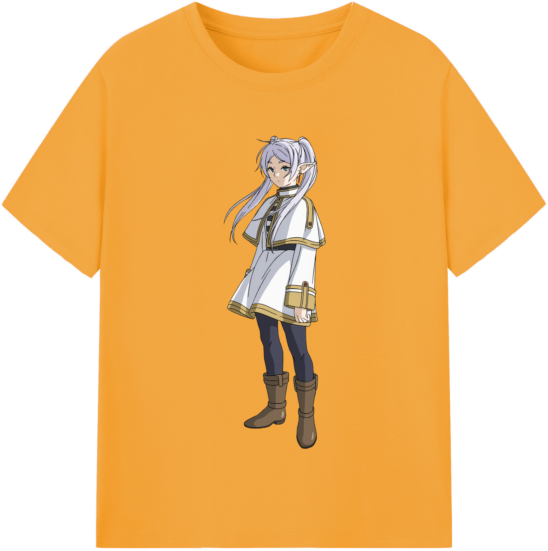 （画像用） 葬送のフリーレン Frieren 綿100％半袖Tシャツ（フロントプリント）
