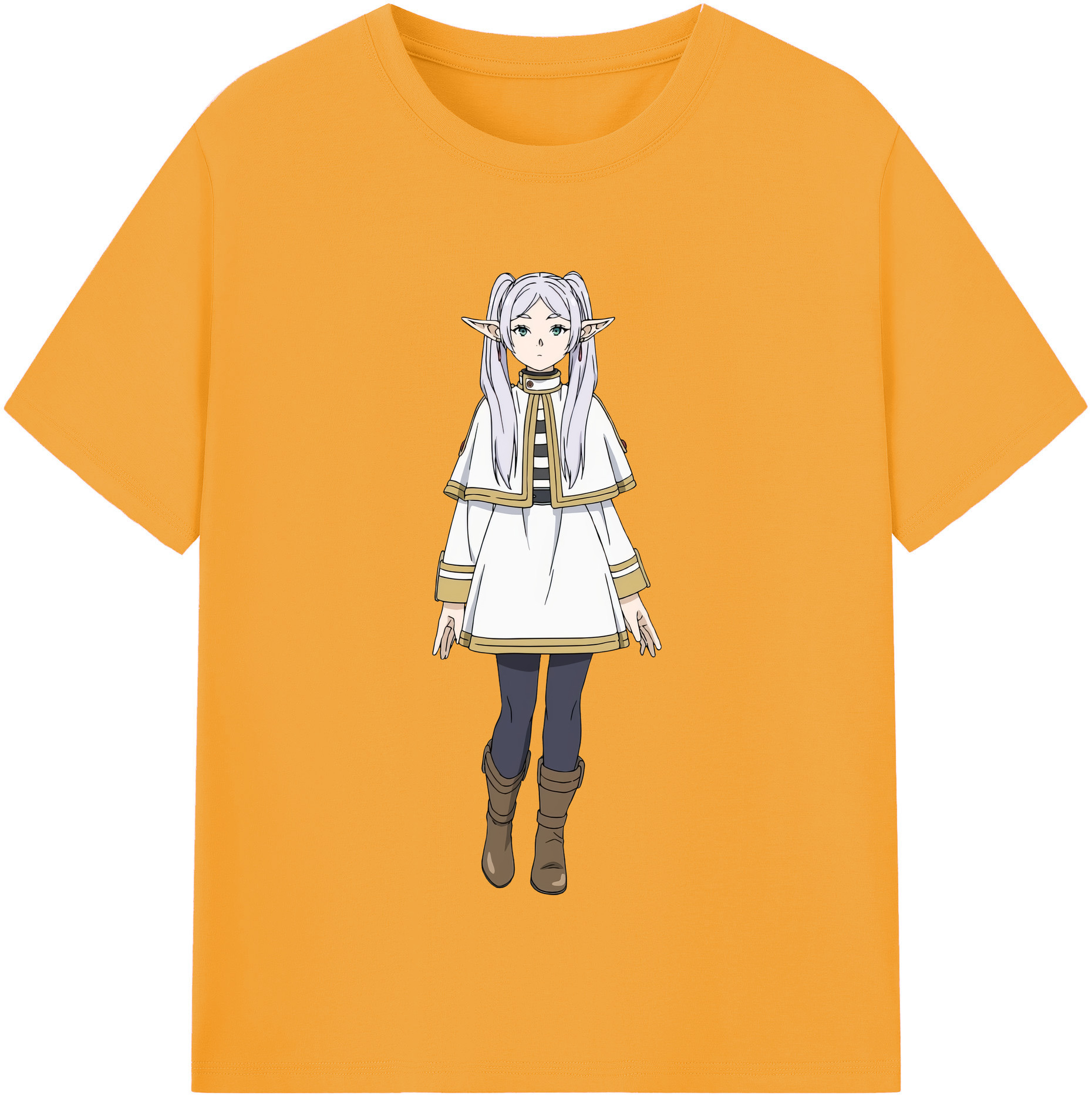 （画像用） 葬送のフリーレン Frieren 綿100％半袖Tシャツ（フロントプリント）