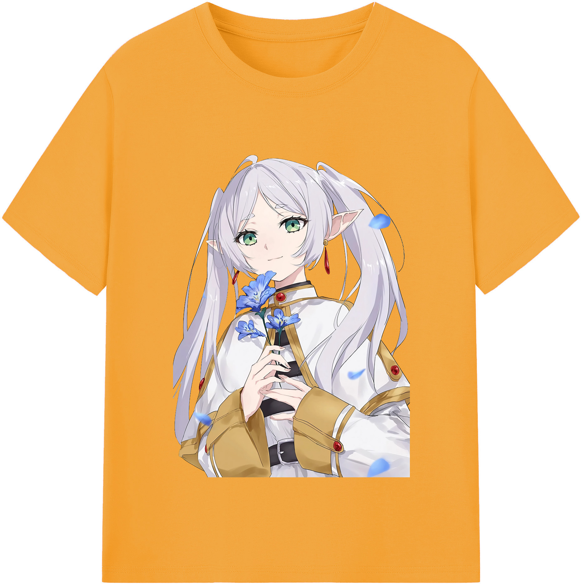 （画像用） 葬送のフリーレン Frieren 綿100％半袖Tシャツ（フロントプリント）