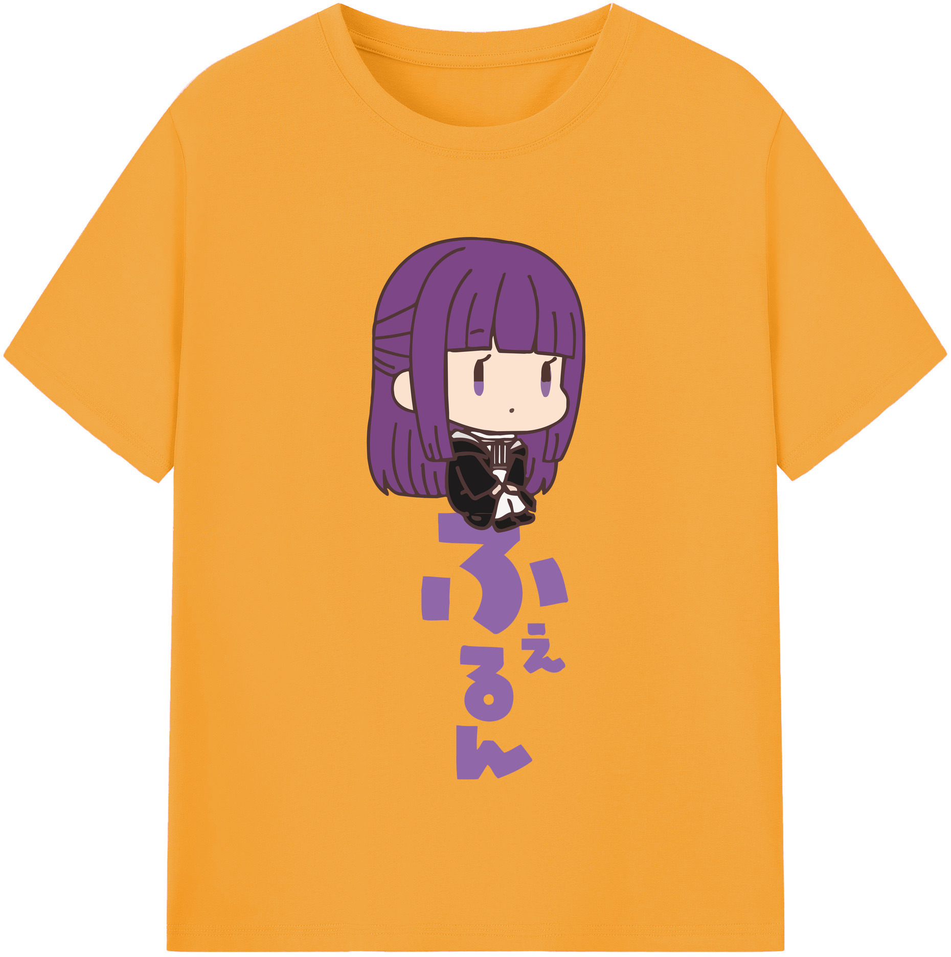 （画像用） 葬送のフリーレン Frieren 綿100％半袖Tシャツ（フロントプリント）