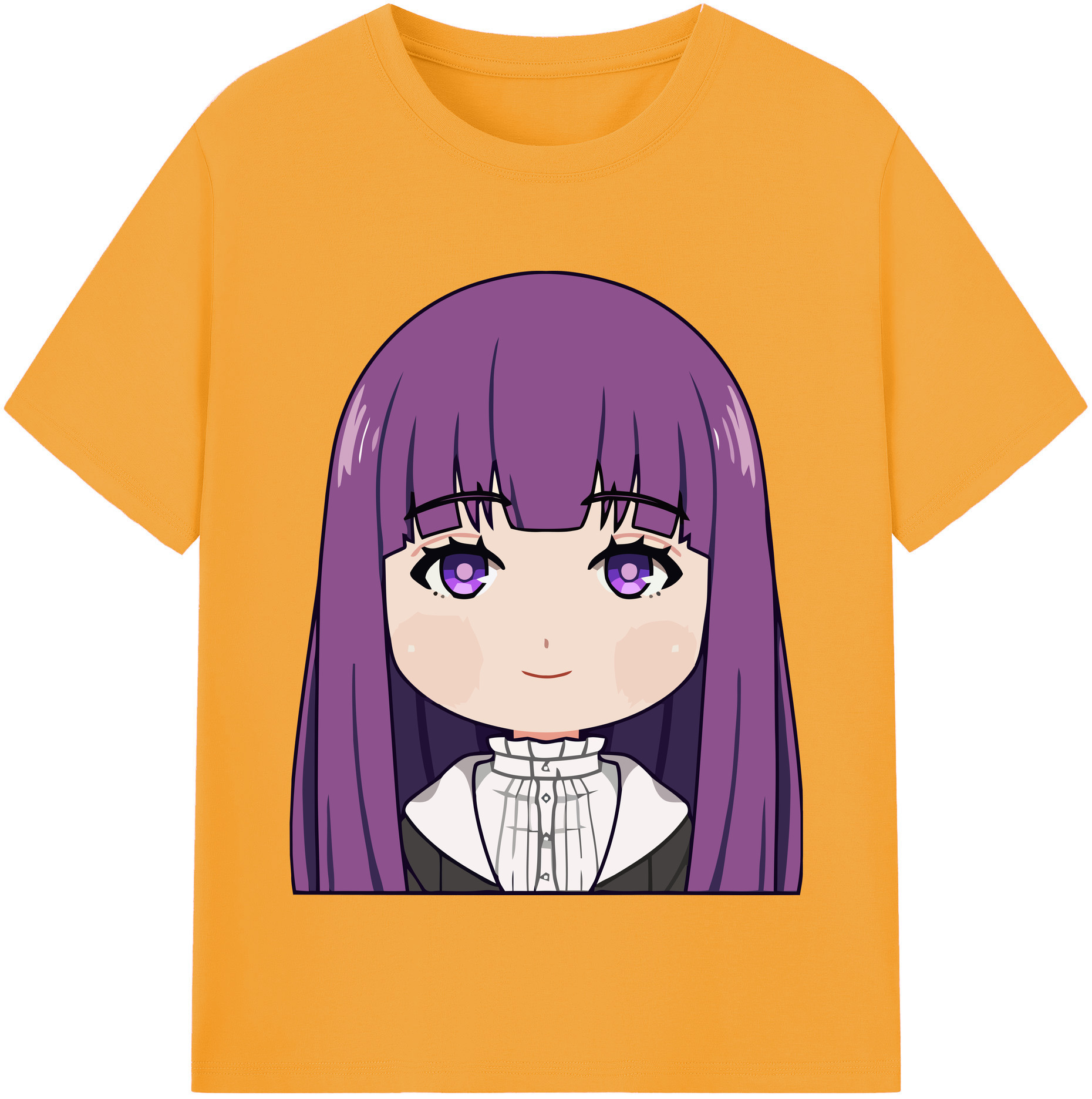 （画像用） 葬送のフリーレン Frieren 綿100％半袖Tシャツ（フロントプリント）