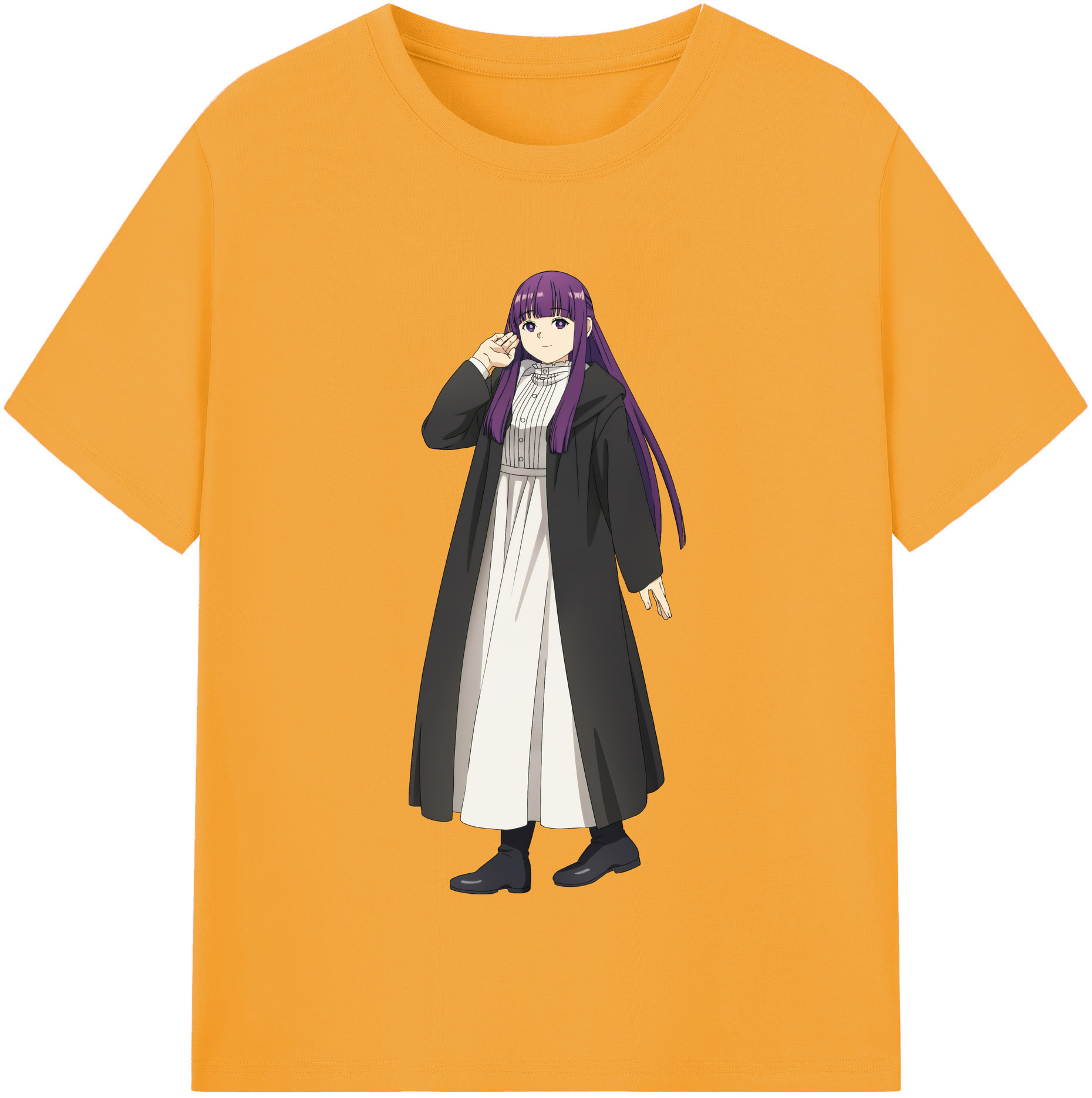 （画像用） 葬送のフリーレン Frieren 綿100％半袖Tシャツ（フロントプリント）