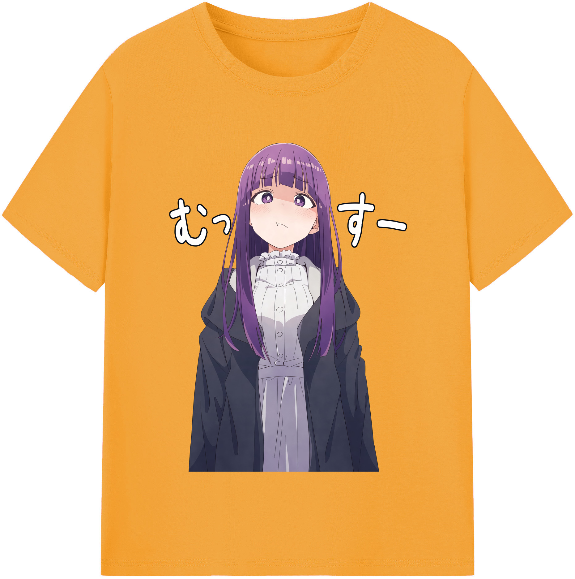 （画像用） 葬送のフリーレン Frieren 綿100％半袖Tシャツ（フロントプリント）