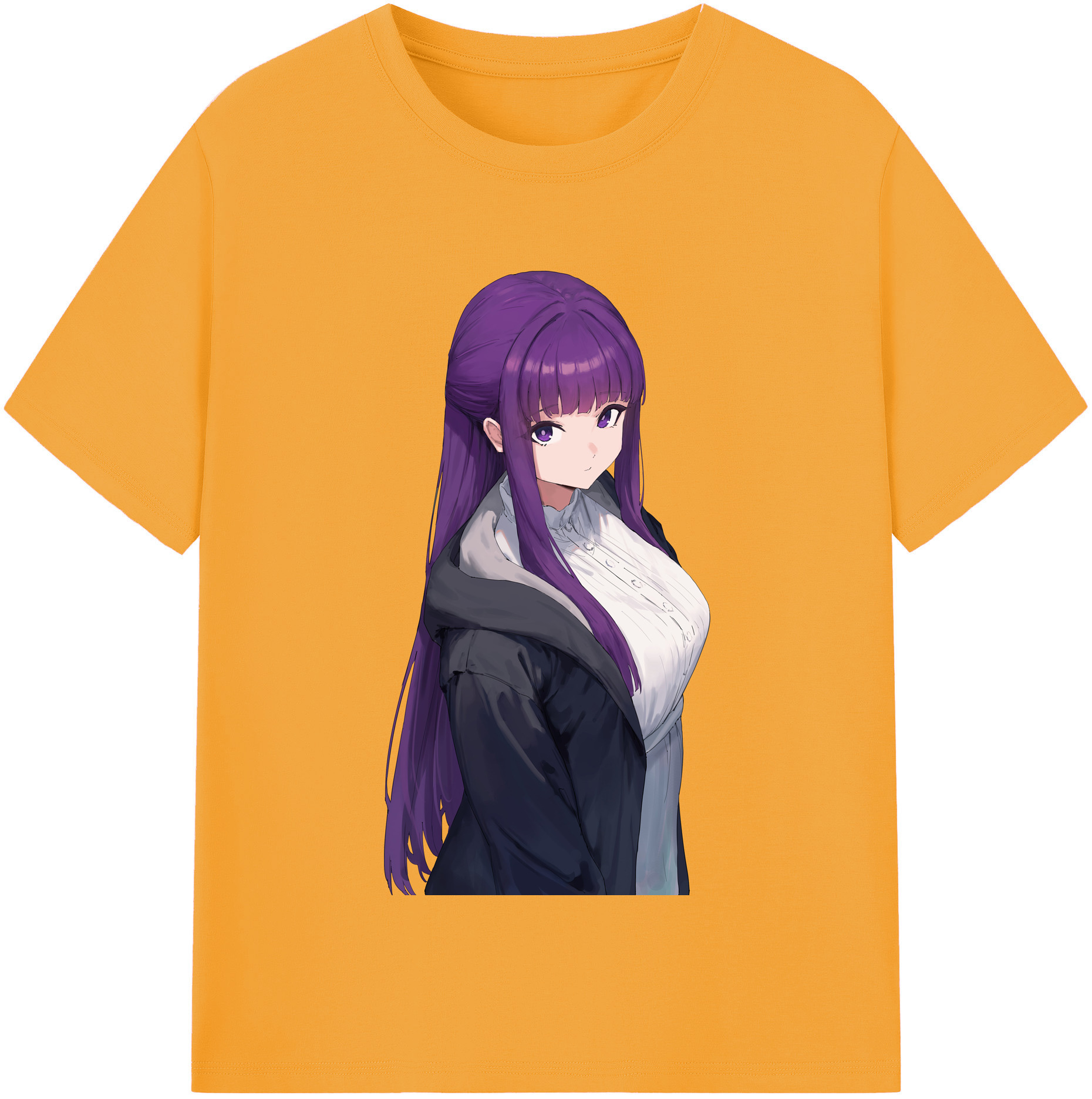 （画像用） 葬送のフリーレン Frieren 綿100％半袖Tシャツ（フロントプリント）