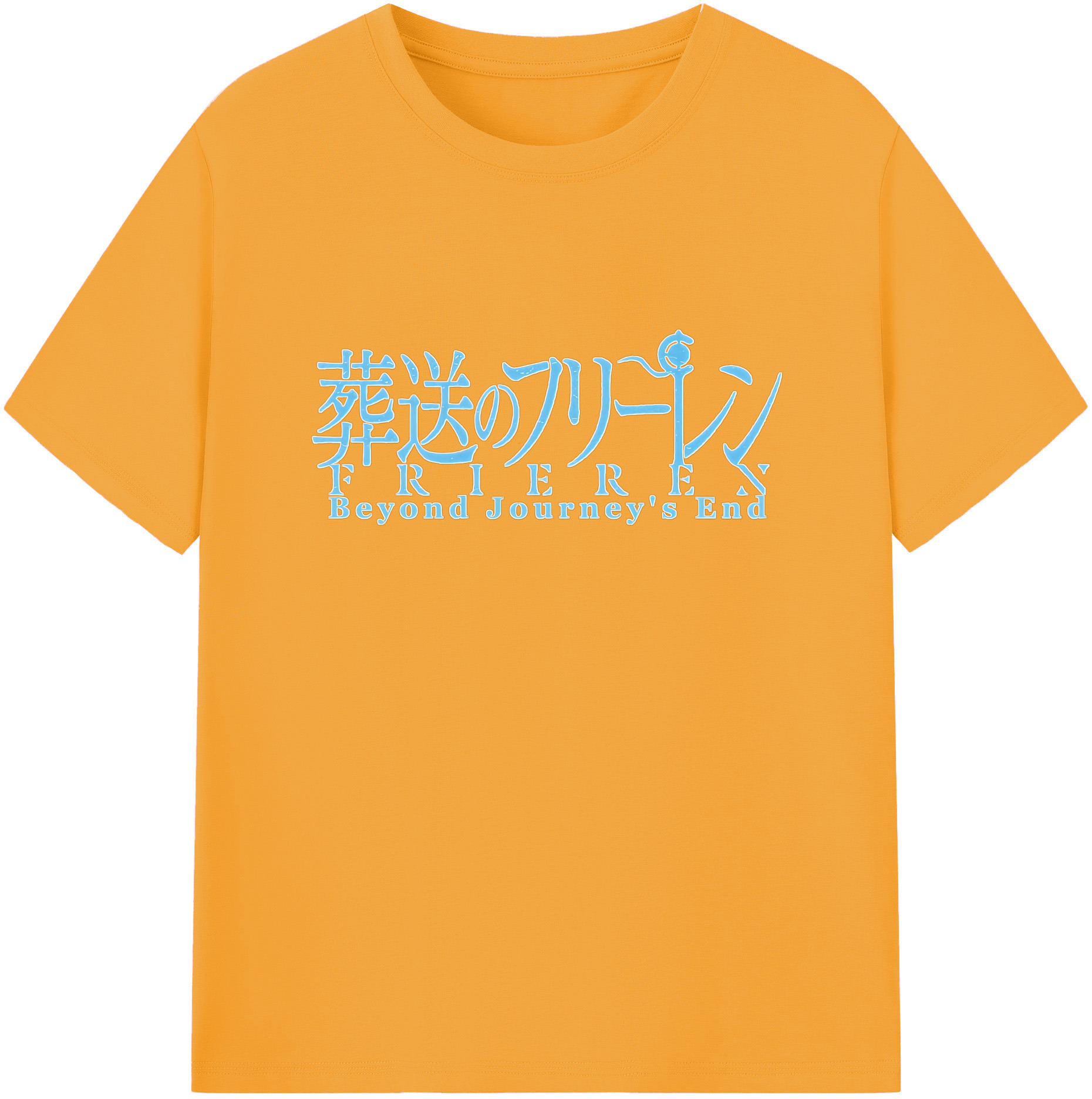 （画像用） 葬送のフリーレン Frieren 綿100％半袖Tシャツ（フロントプリント）