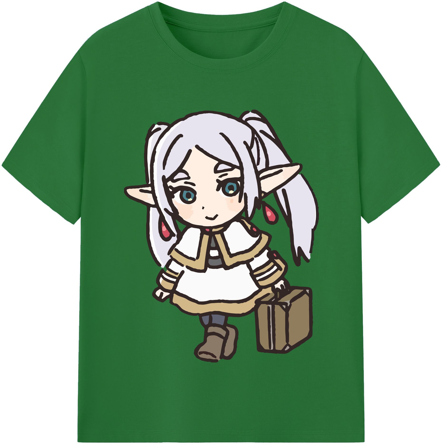 （画像用） 葬送のフリーレン Frieren 綿100％半袖Tシャツ（フロントプリント）