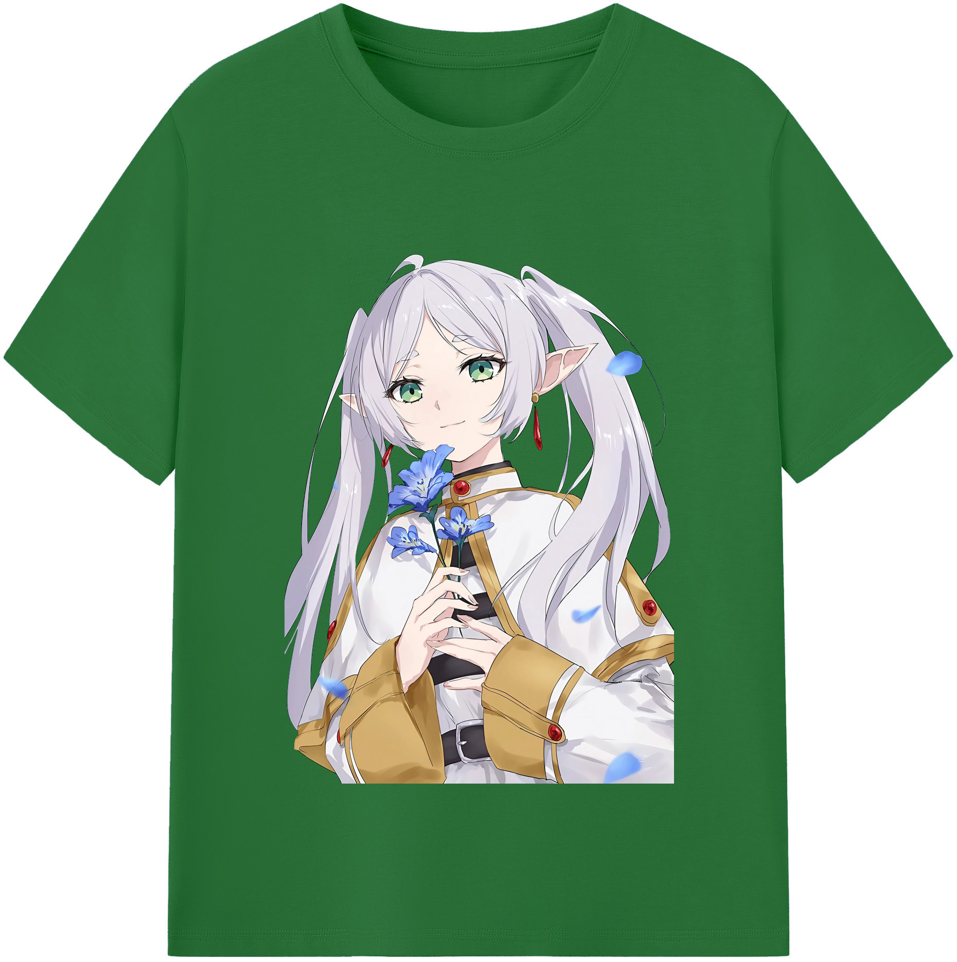 （画像用） 葬送のフリーレン Frieren 綿100％半袖Tシャツ（フロントプリント）