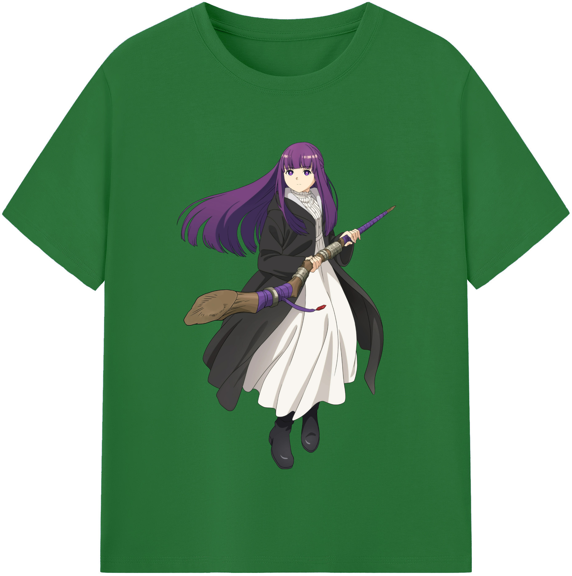 （画像用） 葬送のフリーレン Frieren 綿100％半袖Tシャツ（フロントプリント）