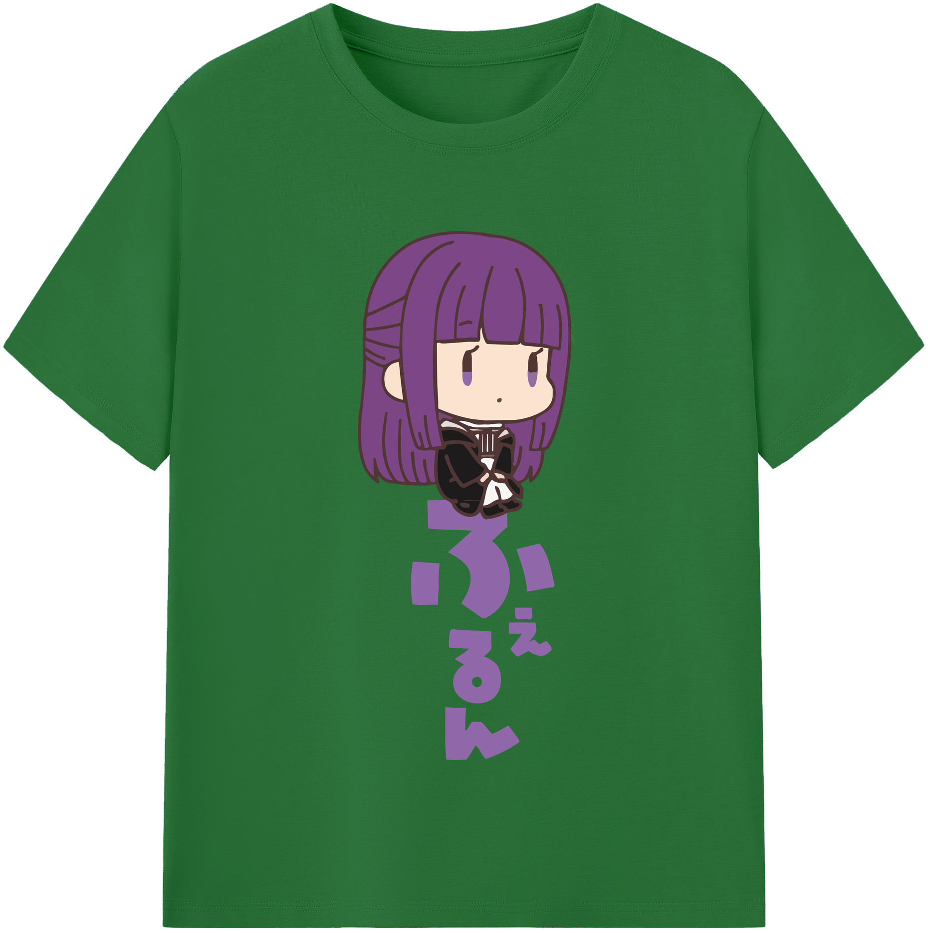 （画像用） 葬送のフリーレン Frieren 綿100％半袖Tシャツ（フロントプリント）