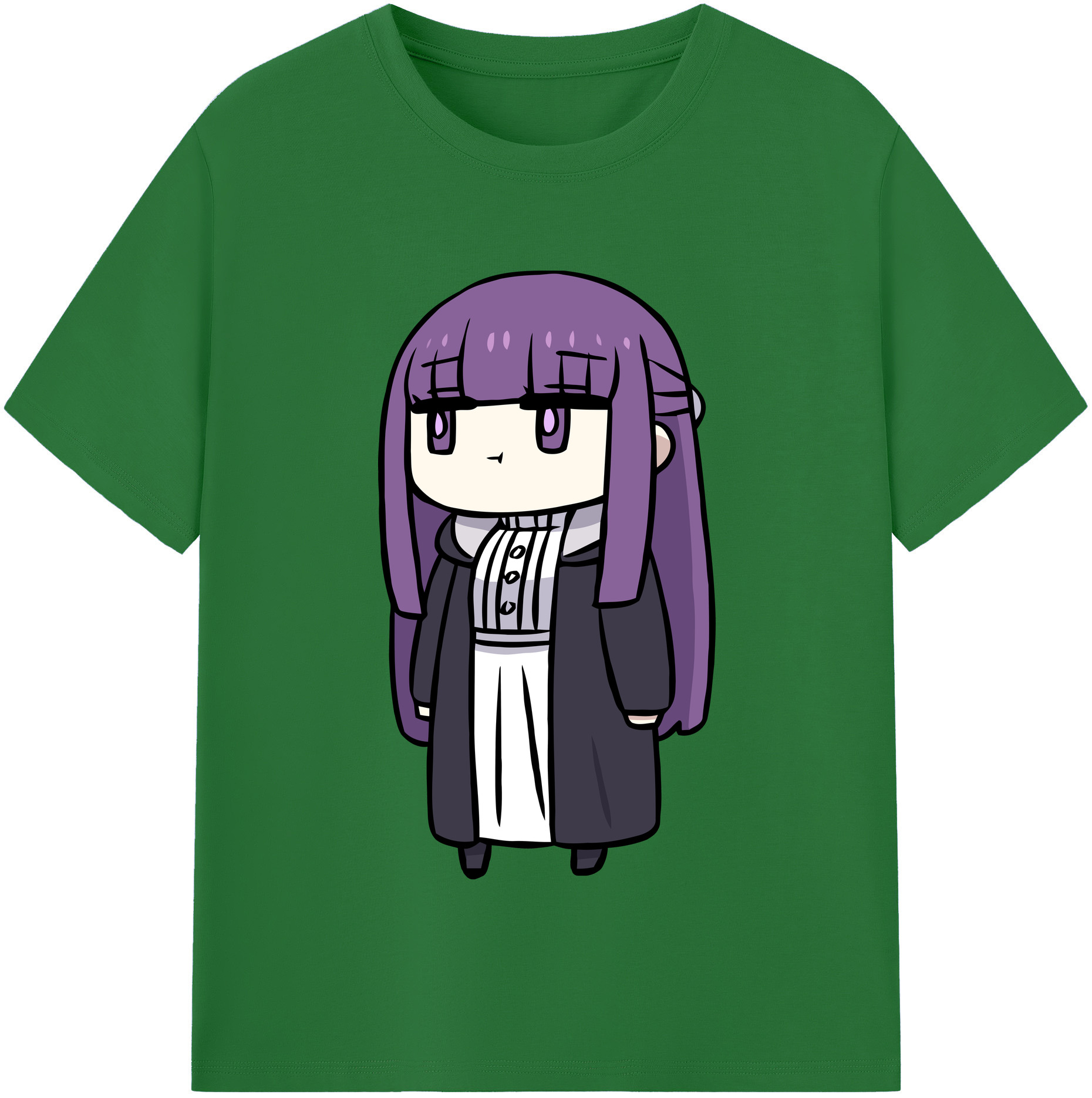 （画像用） 葬送のフリーレン Frieren 綿100％半袖Tシャツ（フロントプリント）