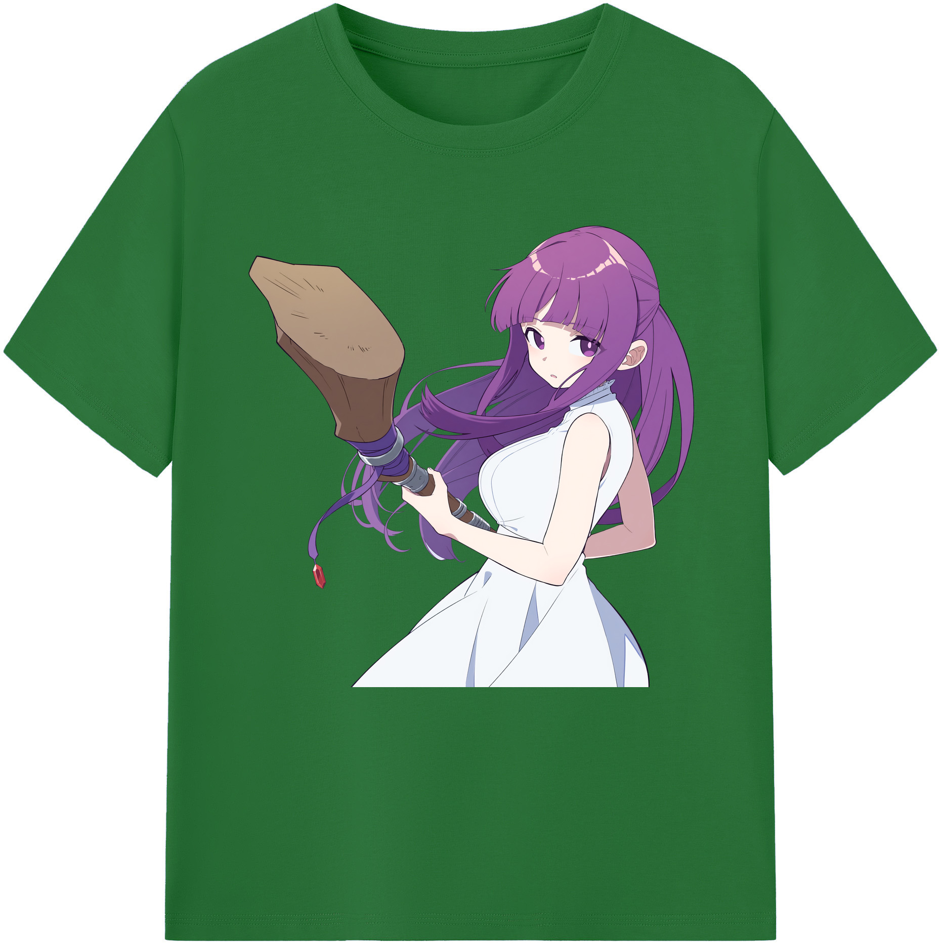 （画像用） 葬送のフリーレン Frieren 綿100％半袖Tシャツ（フロントプリント）