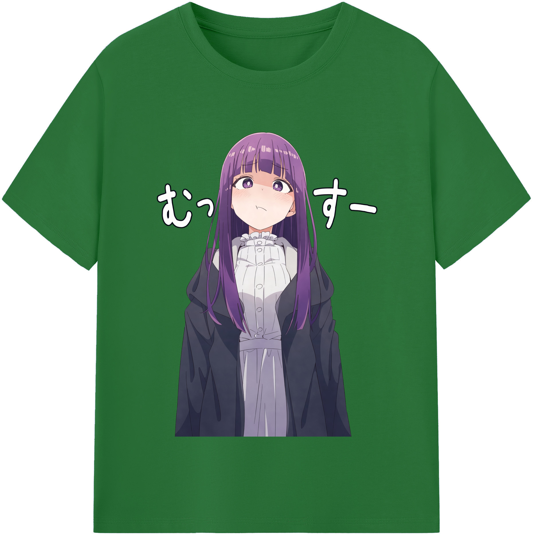 （画像用） 葬送のフリーレン Frieren 綿100％半袖Tシャツ（フロントプリント）
