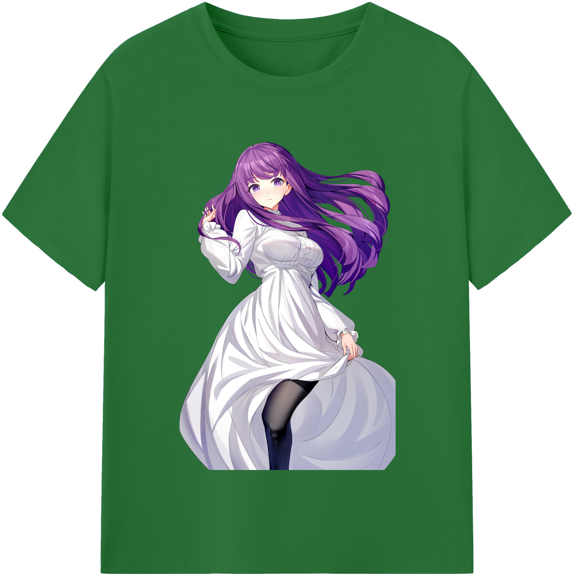 （画像用） 葬送のフリーレン Frieren 綿100％半袖Tシャツ（フロントプリント）