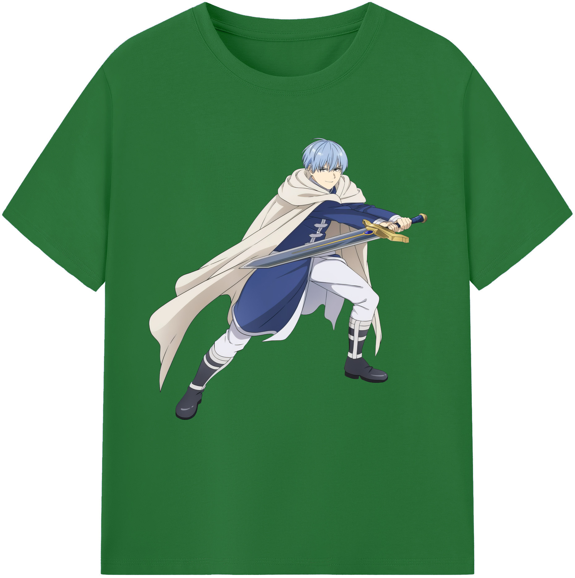 （画像用） 葬送のフリーレン Frieren 綿100％半袖Tシャツ（フロントプリント）