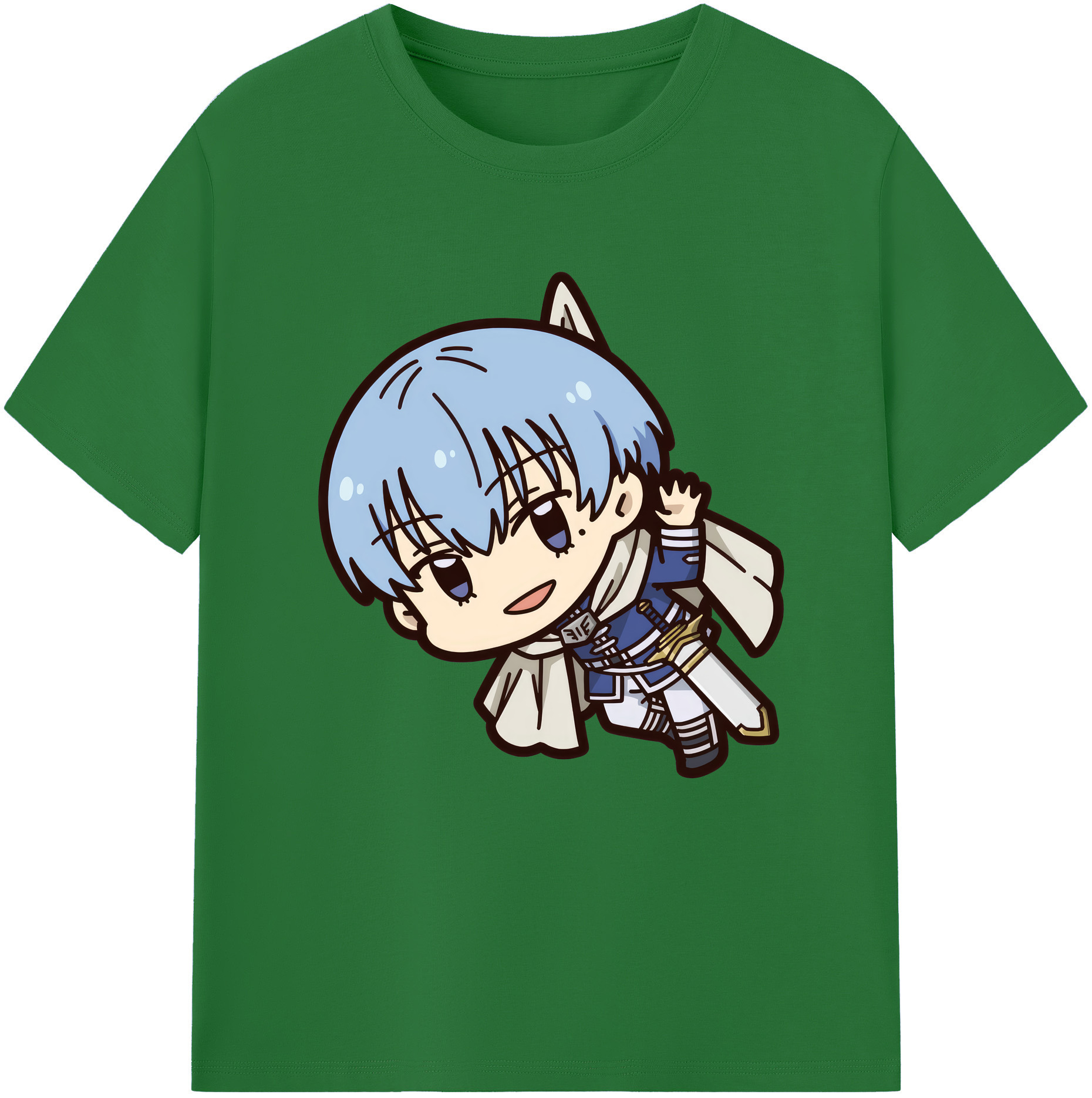 （画像用） 葬送のフリーレン Frieren 綿100％半袖Tシャツ（フロントプリント）