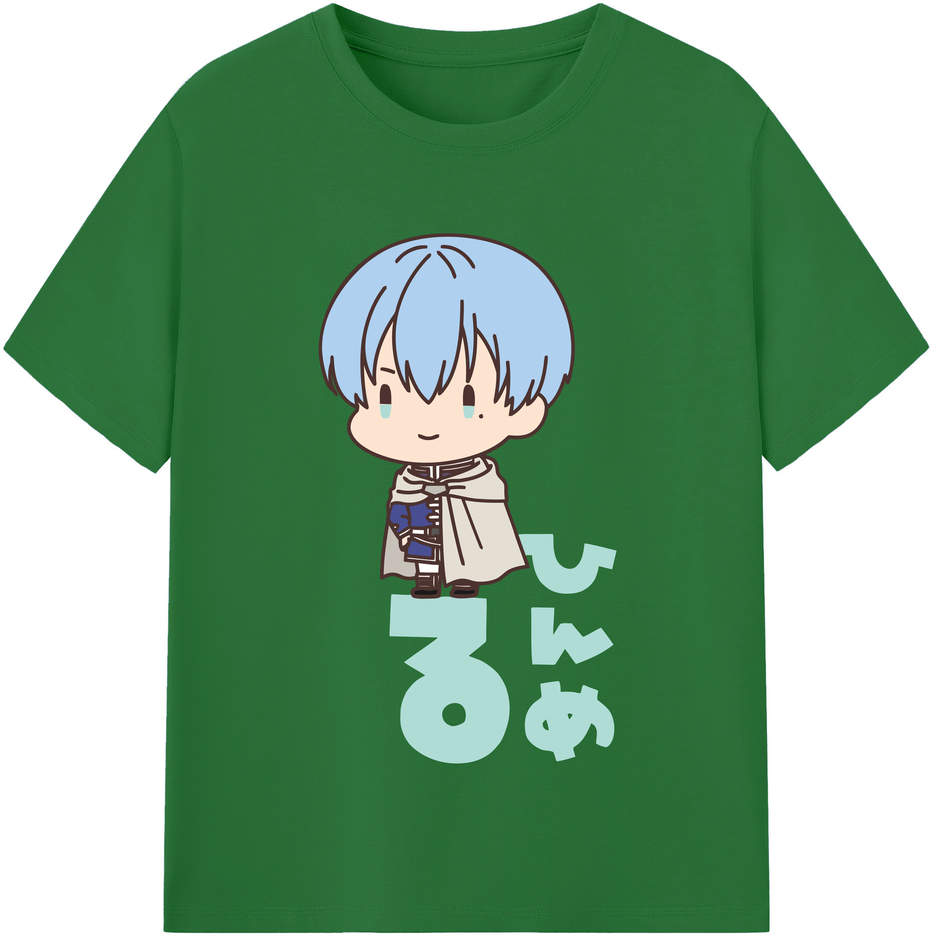 （画像用） 葬送のフリーレン Frieren 綿100％半袖Tシャツ（フロントプリント）