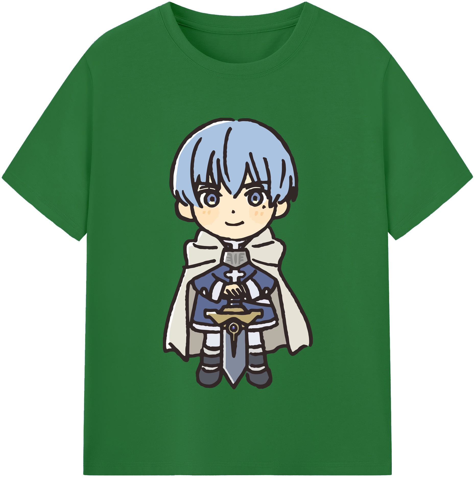 （画像用） 葬送のフリーレン Frieren 綿100％半袖Tシャツ（フロントプリント）