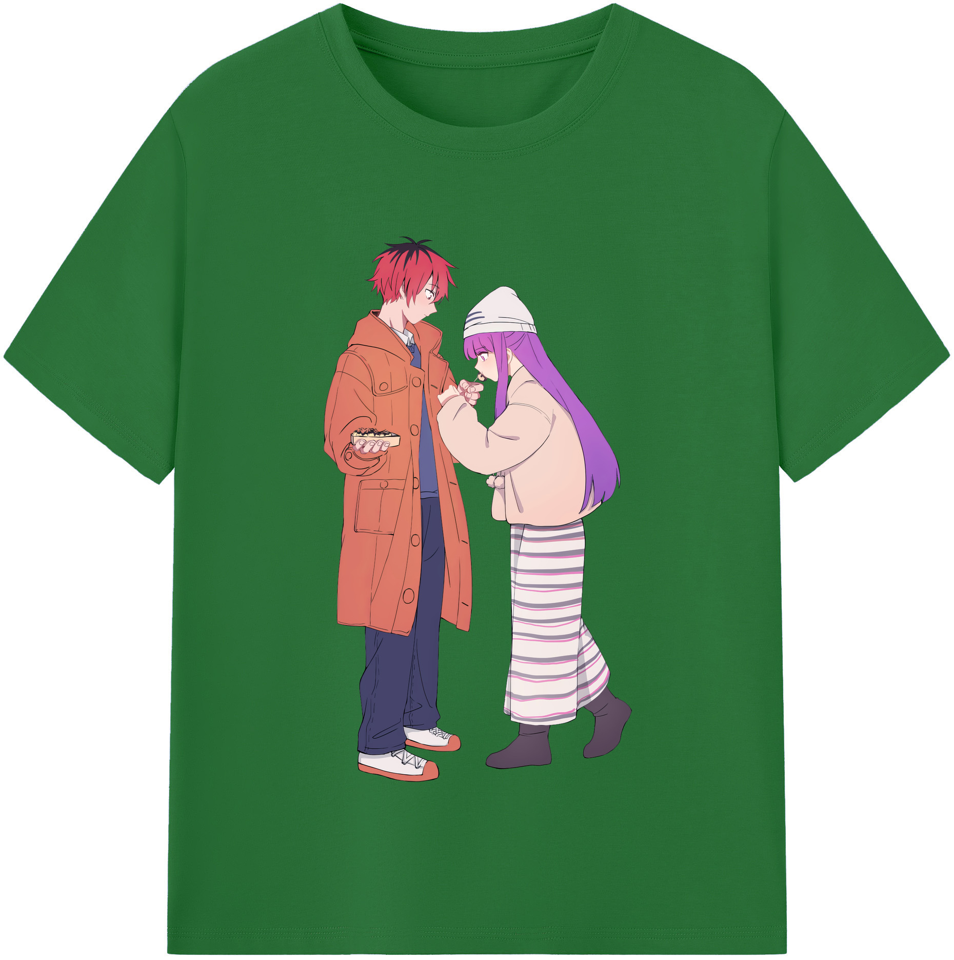 （画像用） 葬送のフリーレン Frieren 綿100％半袖Tシャツ（フロントプリント）