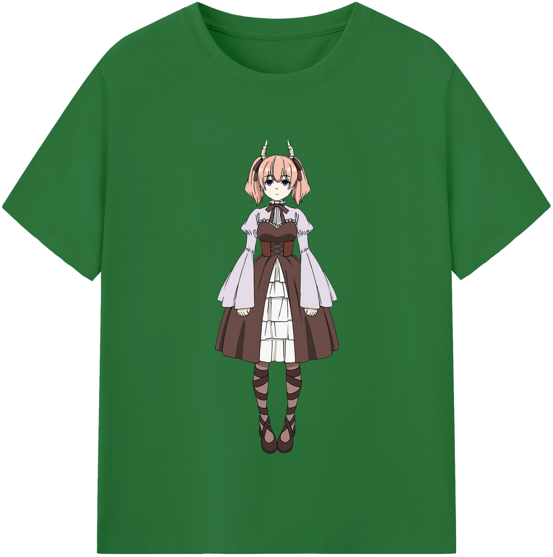 （画像用） 葬送のフリーレン Frieren 綿100％半袖Tシャツ（フロントプリント）