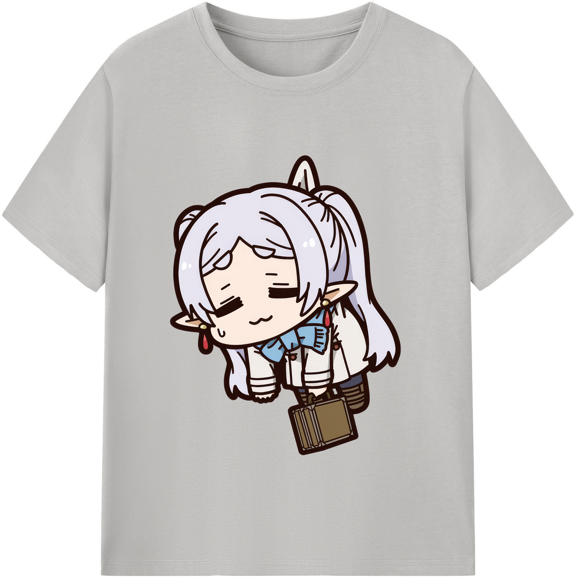 （画像用） 葬送のフリーレン Frieren 綿100％半袖Tシャツ（フロントプリント）