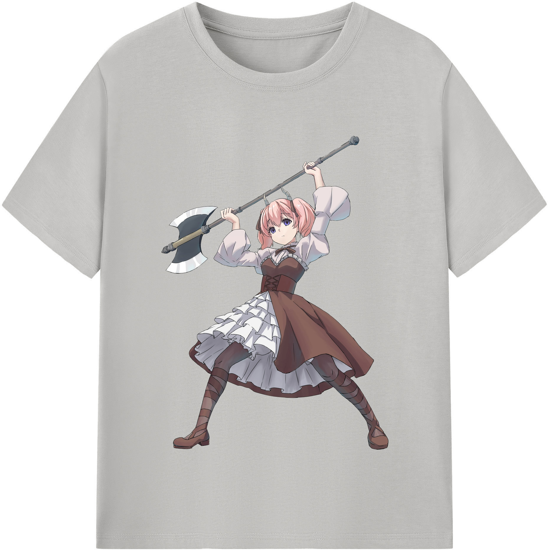 （画像用） 葬送のフリーレン Frieren 綿100％半袖Tシャツ（フロントプリント）