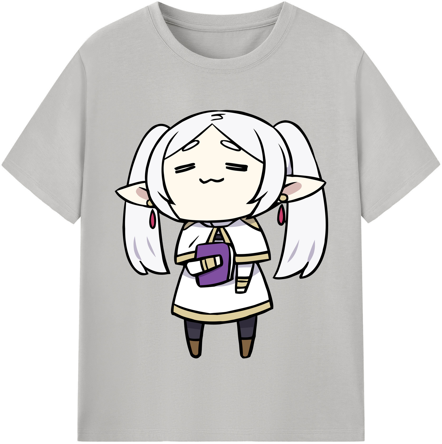 （画像用） 葬送のフリーレン Frieren 綿100％半袖Tシャツ（フロントプリント）