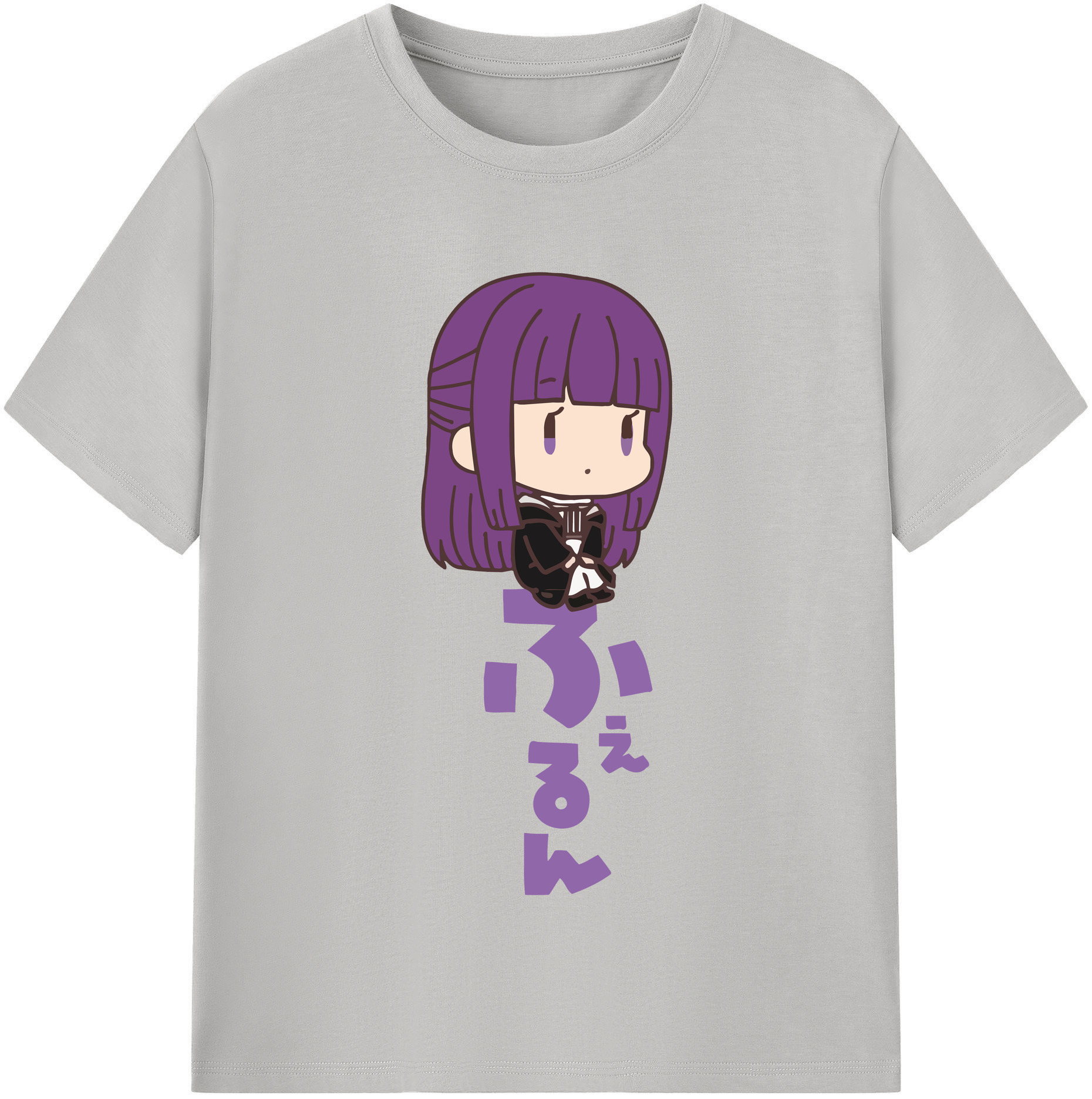 （画像用） 葬送のフリーレン Frieren 綿100％半袖Tシャツ（フロントプリント）